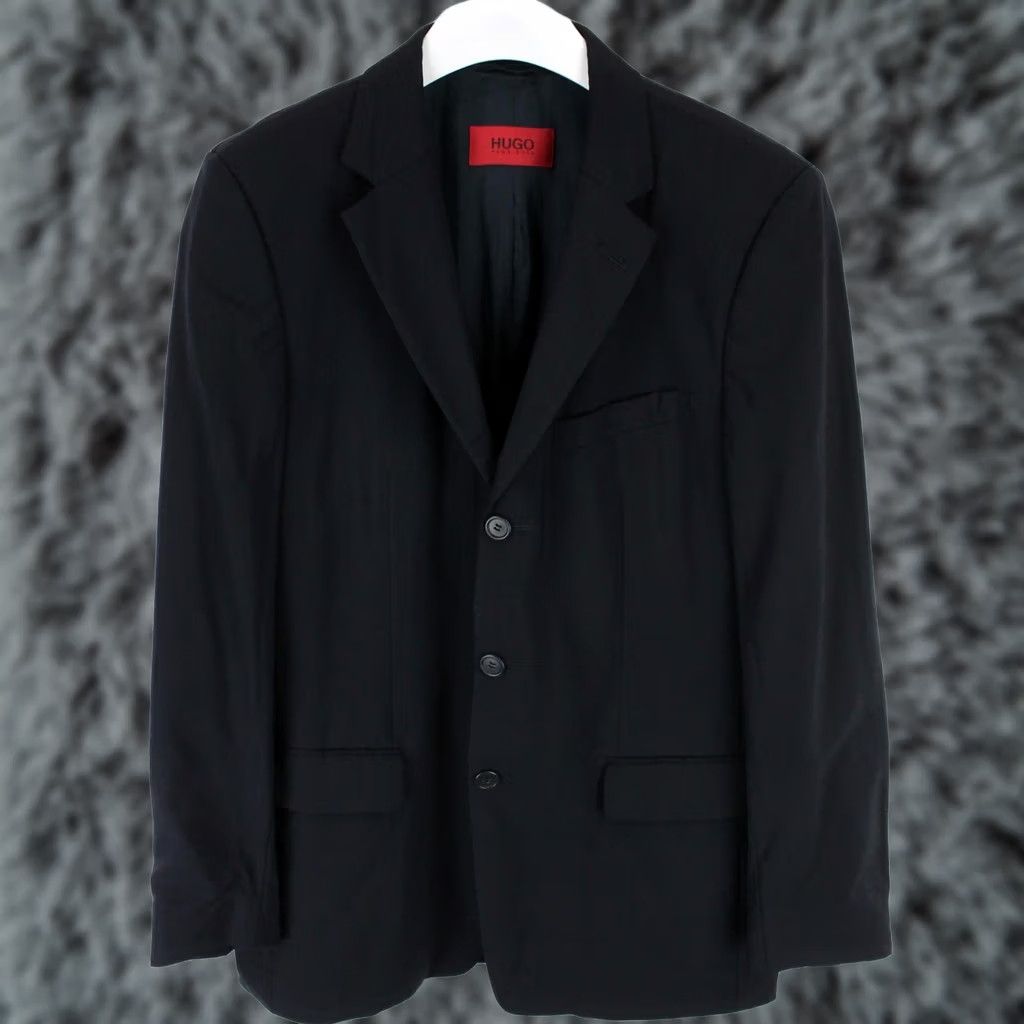 Hugo Boss HUGO BOSS Blazer Men US 38R Single Breasted Wool Blend Notch Lapel Albo/Hago Jumpers? Size 38R - 1 Thumbnail
