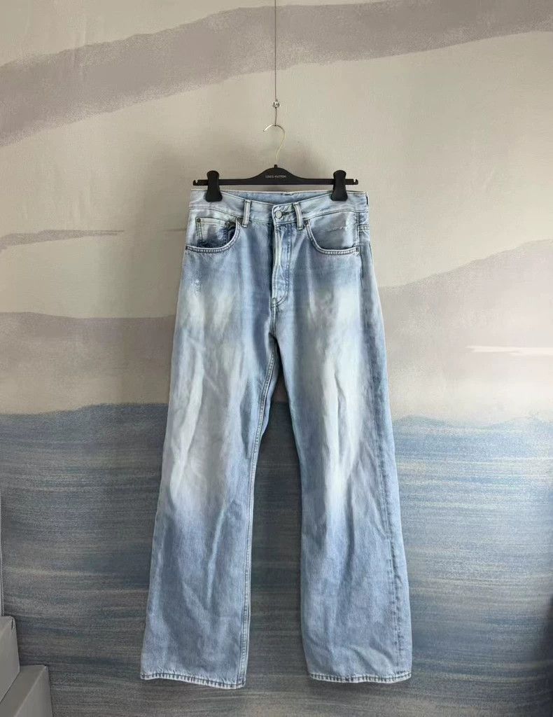 acne studiosWashed blue leather jeans 2503-Nextarrow