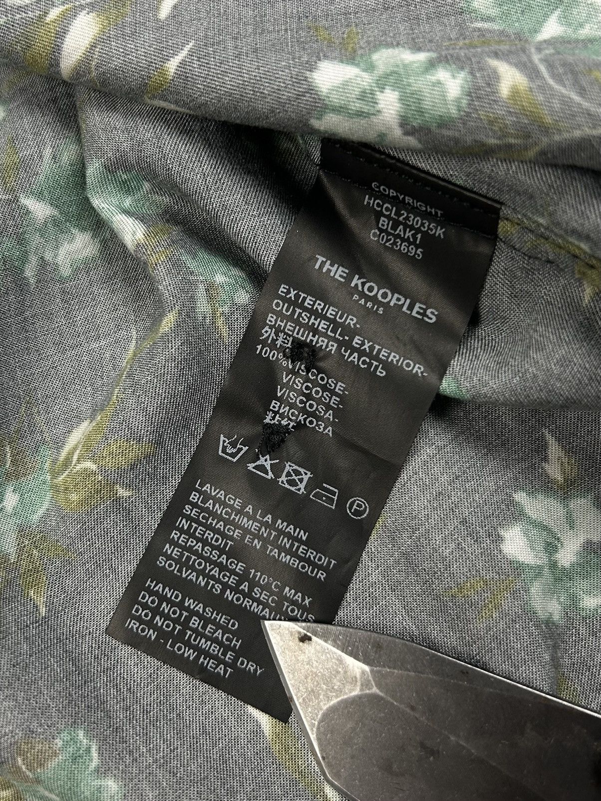 The Kooples The Kooples Shirt Floral Monogram Print Black Size s Rare Size US S / EU 44-46 / 1 - 10 Thumbnail