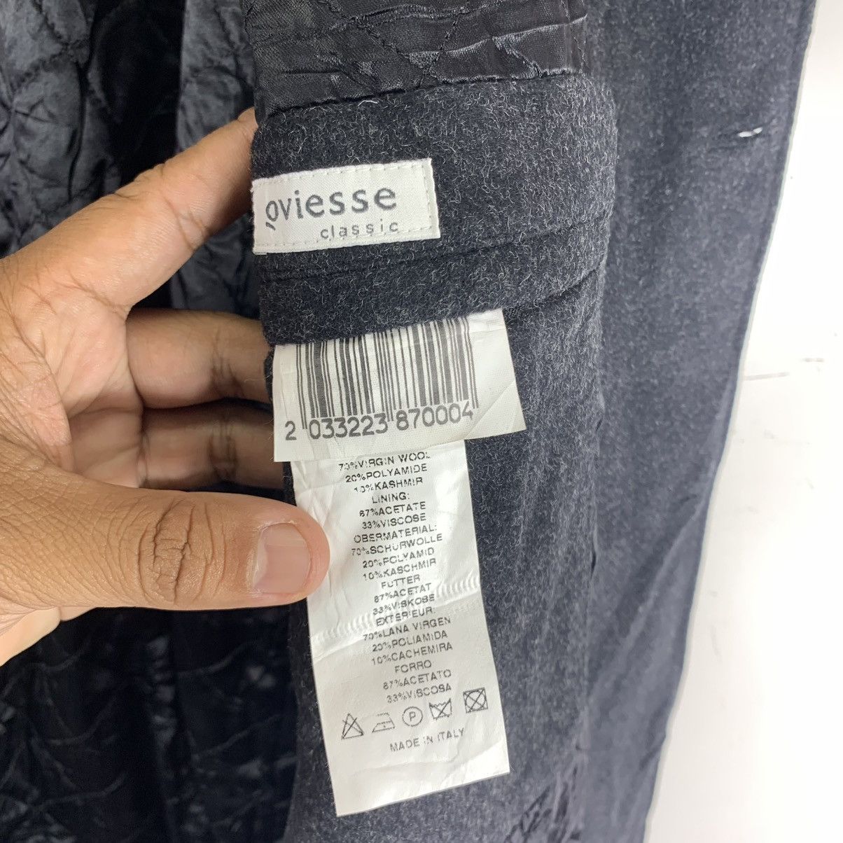 Designer × Vintage VINTAGE OVIESSE MADE IN ITALY WOOL COAT Size US L / EU 52-54 / 3 - 8 Thumbnail