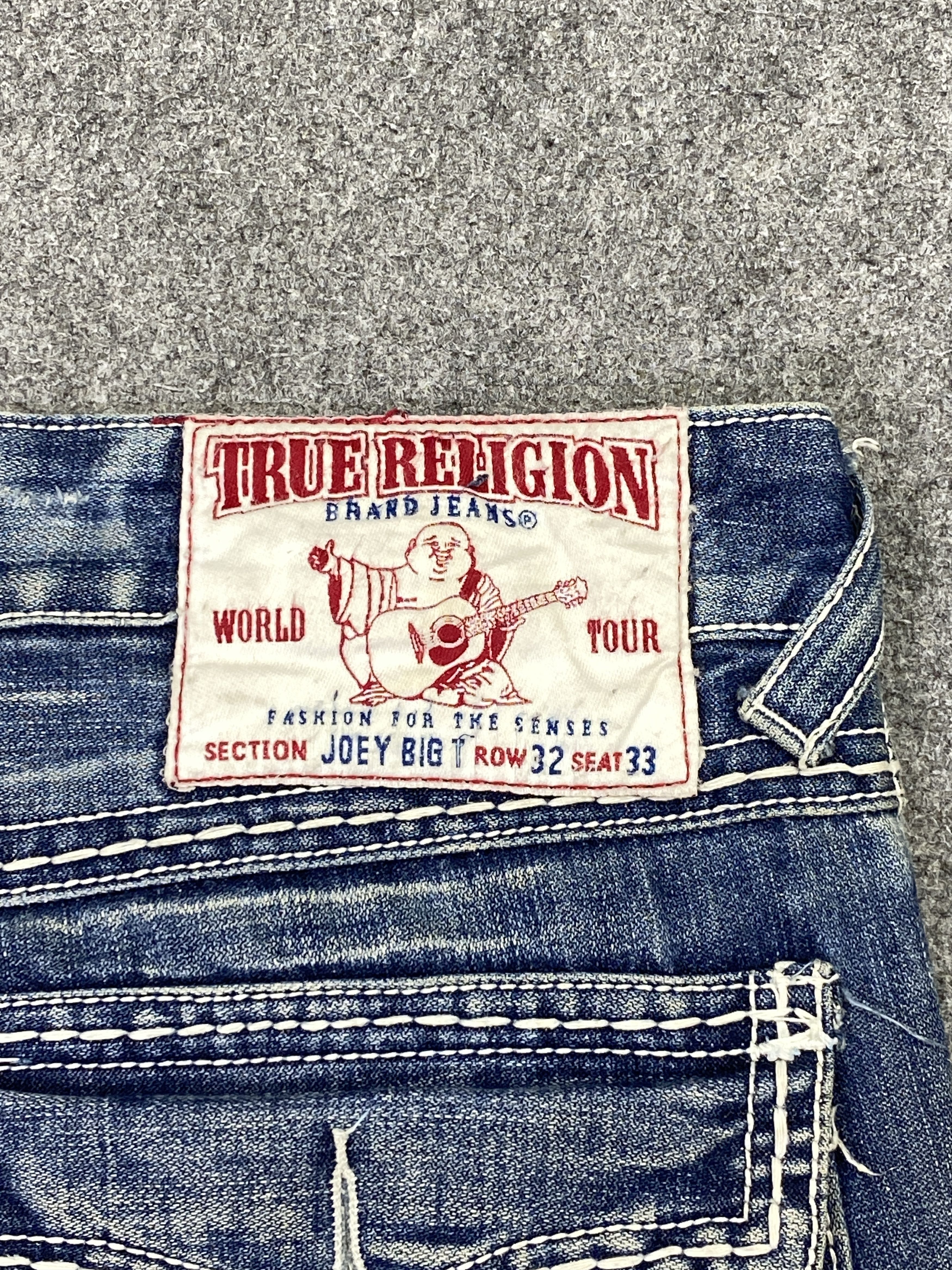 True Religion Vintage True Religion Blue Faded Jeans DP2878 Size US 34 / EU 50 - 5 Thumbnail