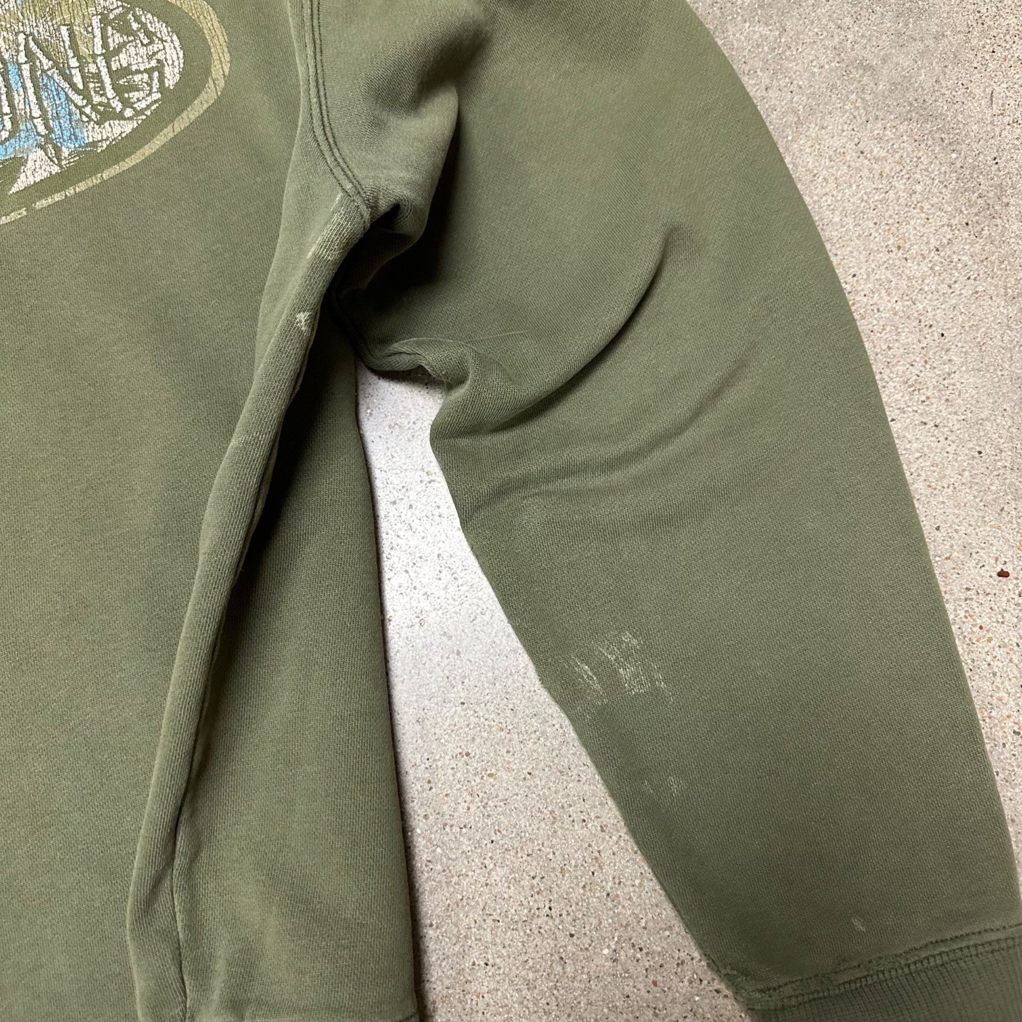 Billabong × Vintage Vintage Y2K Billabong Surf Olive Hoodie Sweatshirt Size L / US 10 / IT 46 - 5 Thumbnail