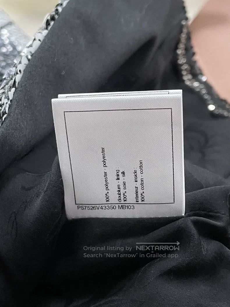 Chanel Chanel Ground Control Centre Series Black and White Sequin Size XS / US 0-2 / IT 36-38 - 7 Thumbnail