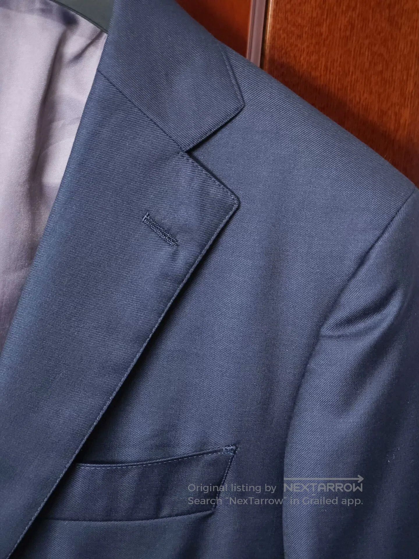 Japanese Brand DORMEUIL Custom Wool Suit Jacket. Size US M / EU 48-50 / 2 - 3 Thumbnail