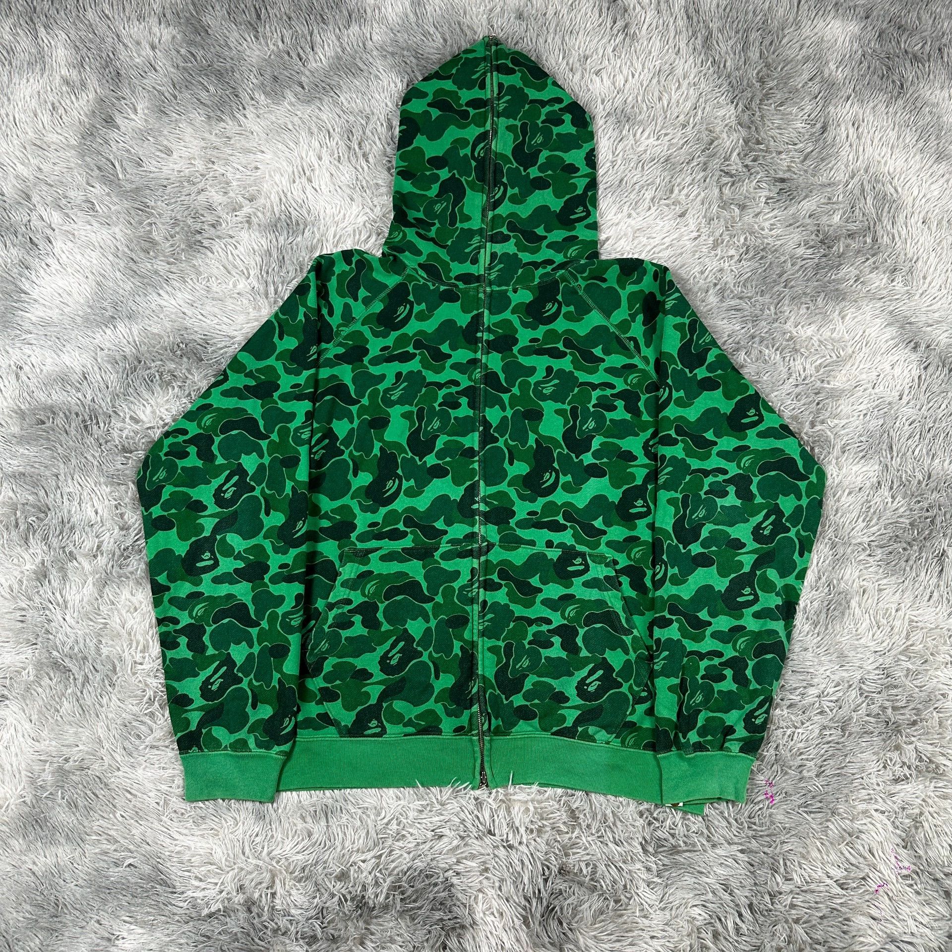 Bape bape green camouflage zip-up jacket Size US M / EU 48-50 / 2 - 1 Thumbnail