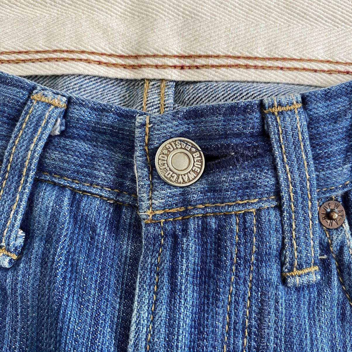 Japanese Brand Blue Way Japan Twill Striped Flared Denim Jeans Size US 28 / EU 44 - 10 Thumbnail