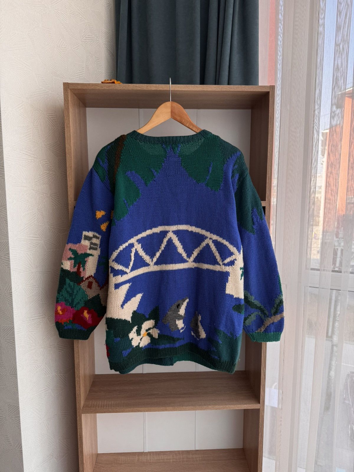 Vintage Vintage Signature Sydney Parrot & Coala Luxury Wool Cardigan Size US L / EU 52-54 / 3 - 13 Thumbnail