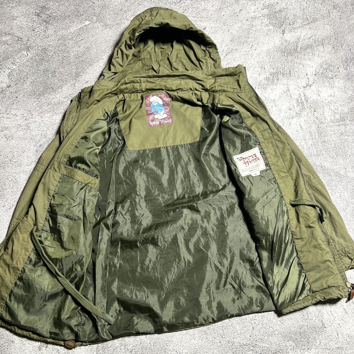 Cartoon Network Vintage M65 Jacket Whole Hauss THE SMURFS Size US L / EU 52-54 / 3 - 14 Thumbnail