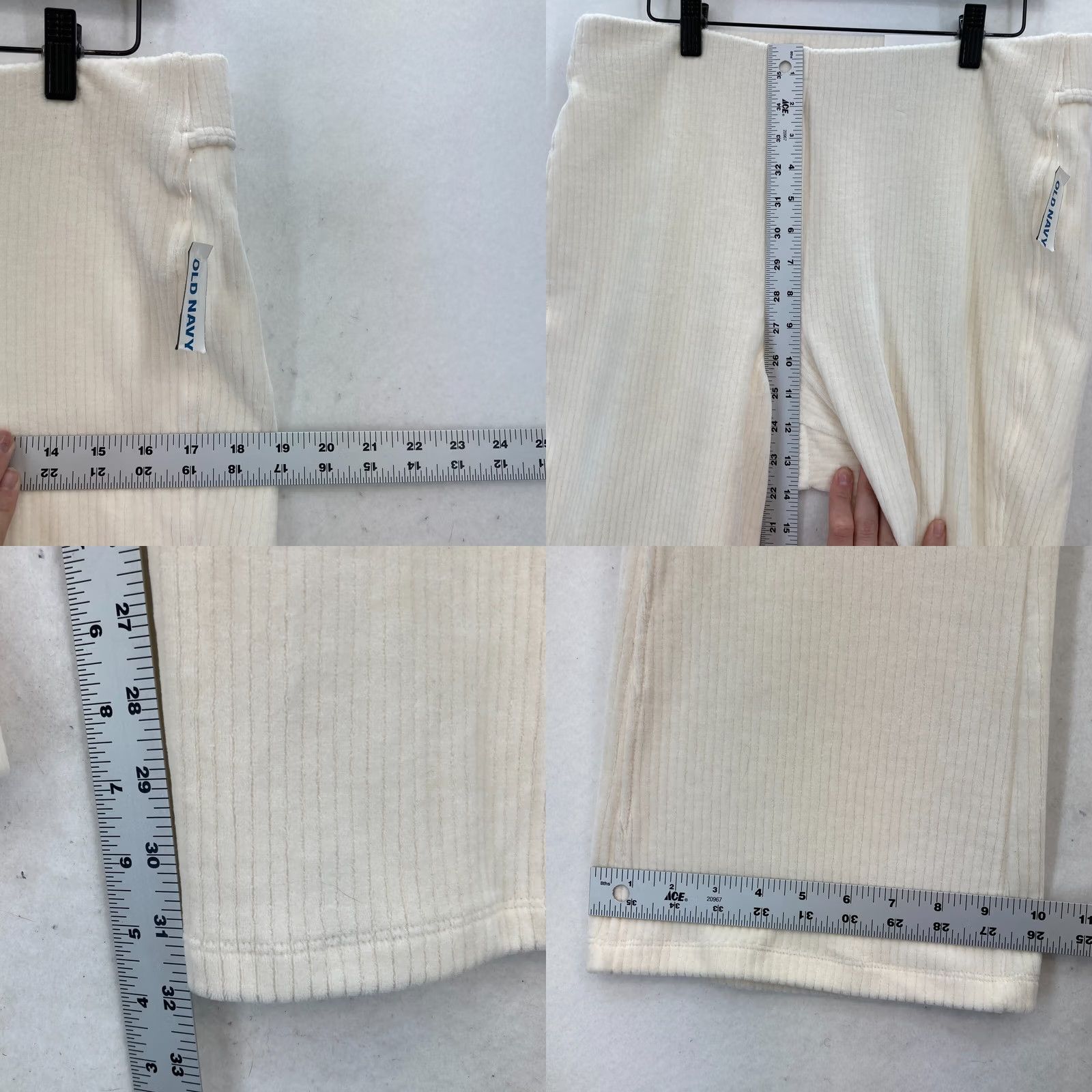 Old Navy Old Navy Active Pull On Flared Leg Pants Women L Beige Corduroy NWT Ribbed Narrow Size 36" / US 14 / IT 50 - 8 Thumbnail