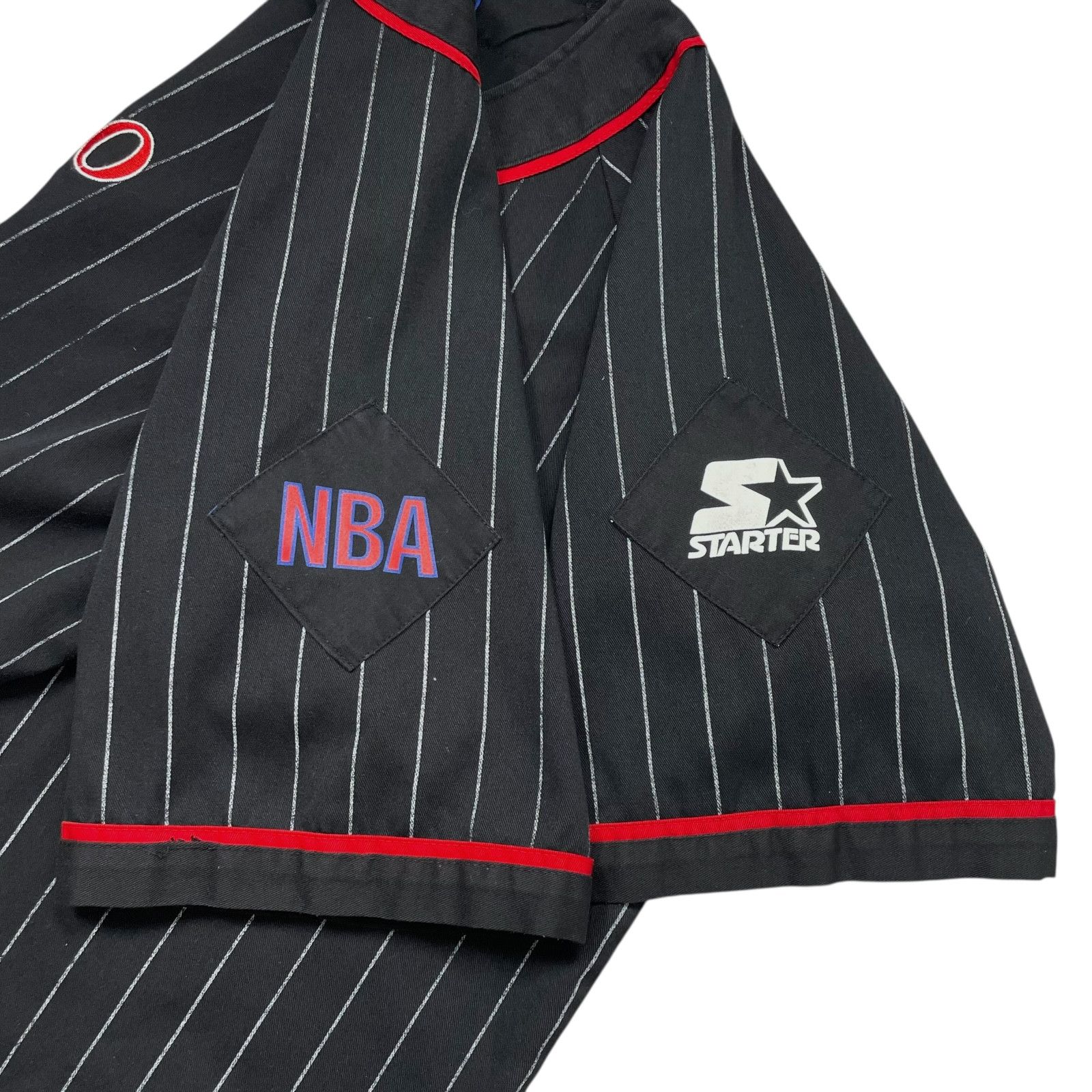 NBA VTG 90s CHICAGO BULLS STARTER PINSTRIPE BASEBALL JERSEY XL Size US XL / EU 56 / 4 - 5 Thumbnail