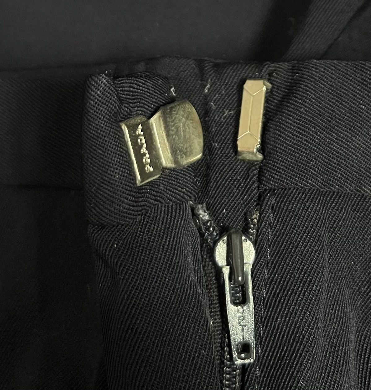 Prada Vintage prada virgin wool black trousers Size US 29 - 6 Thumbnail