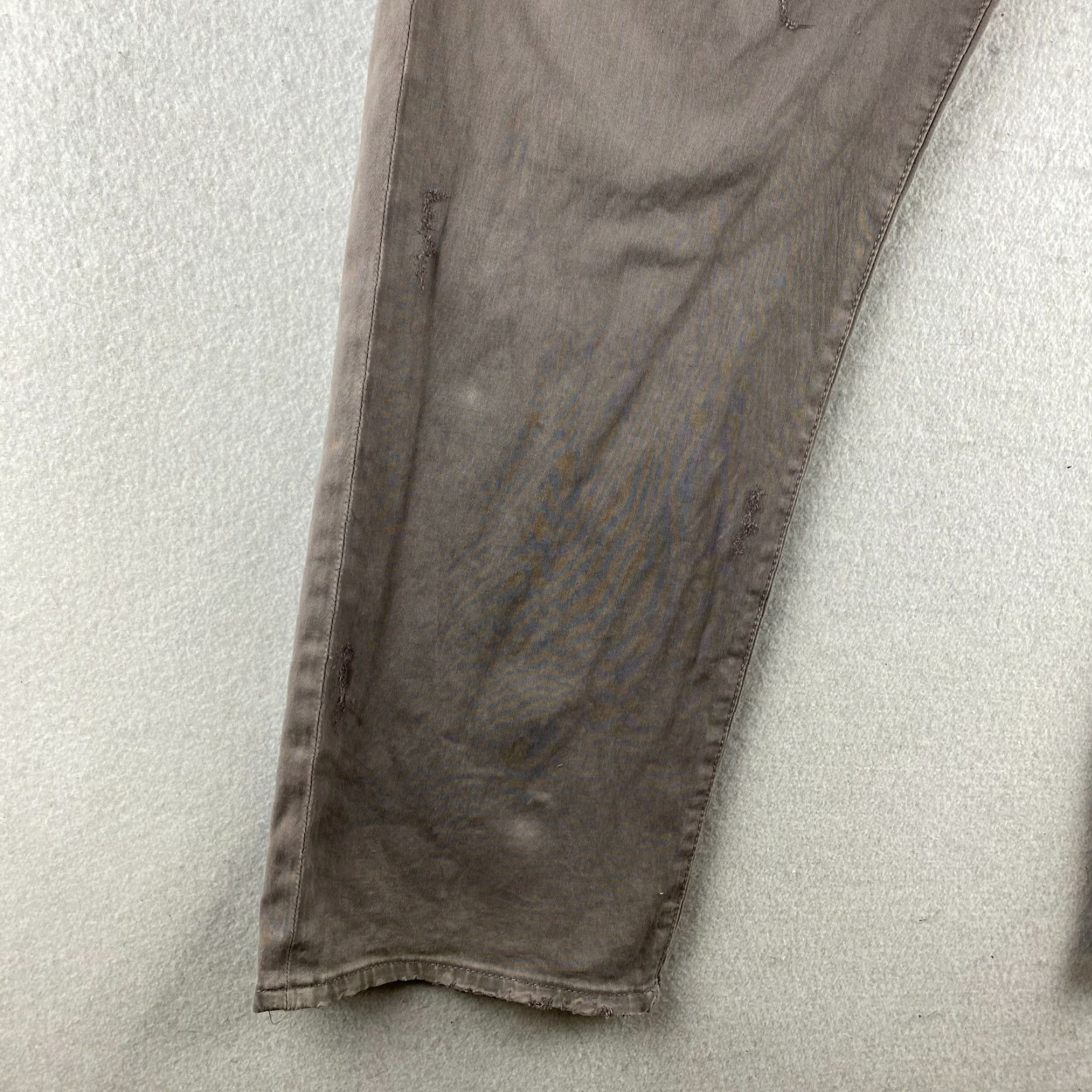 Vintage VINTAGE AG Adriano Goldschmied Jeans Mens 38 Gray The Graduate Tailored Leg Distressed Size US 38 / EU 54 - 5 Thumbnail