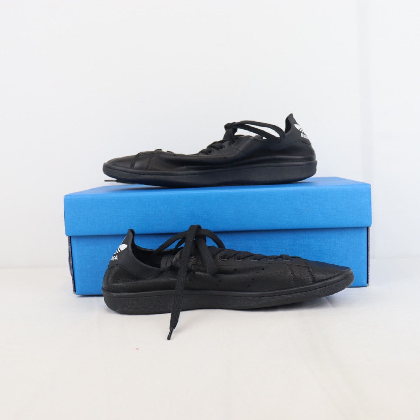 Adidas × Balenciaga BALENCIAGA X ADIDAS BLACK WORN OUT EFFECT STAN 