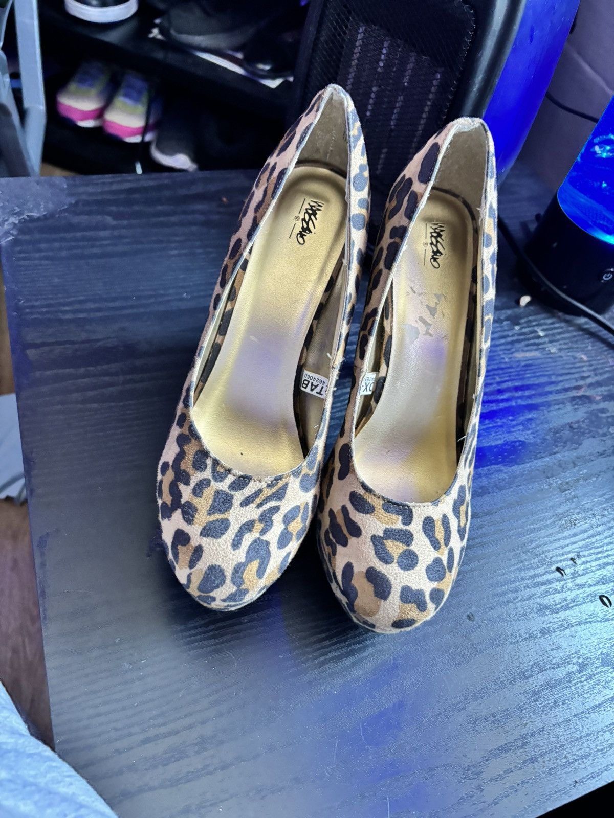Wildfox Animal print wildflower high heels Size US 7 / IT 37 - 1 Thumbnail