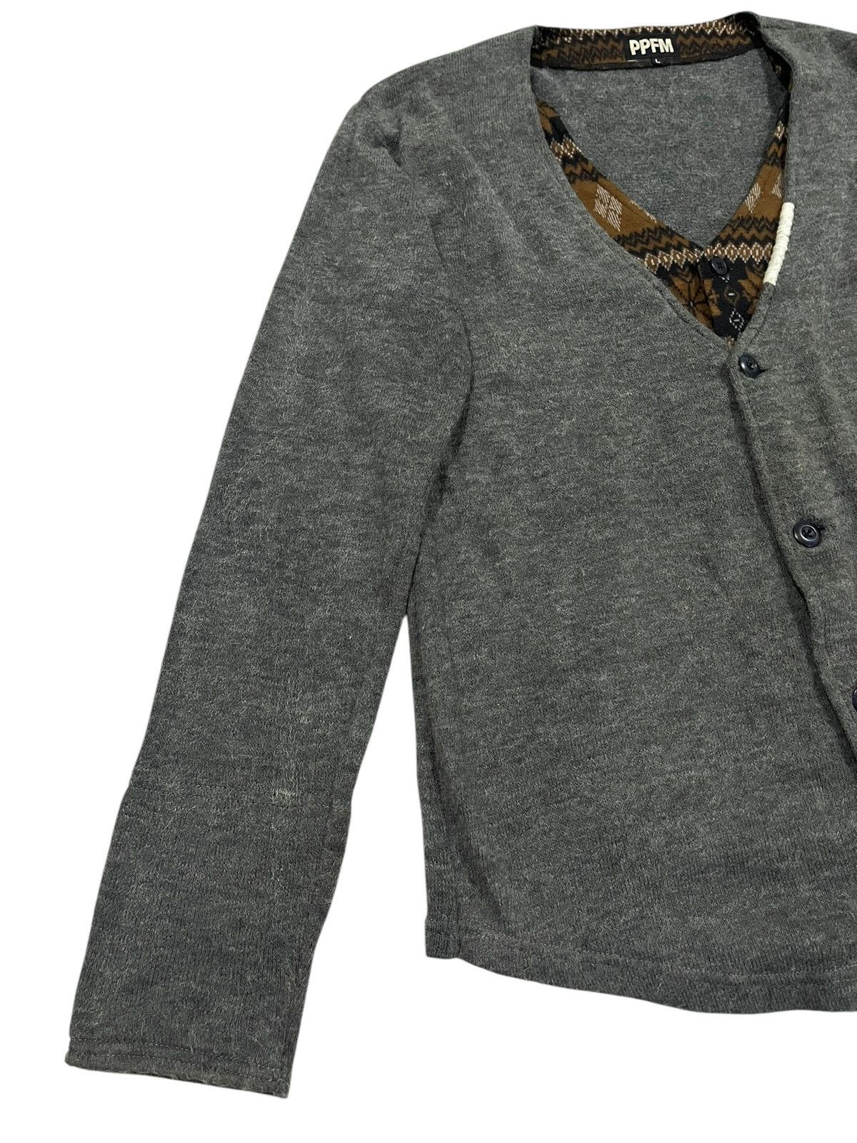 If Six Was Nine PPFM IF SIX WAS NINE LGB STYLE DOUBLE LAYER CARDIGAN Size US L / EU 52-54 / 3 - 2 Thumbnail