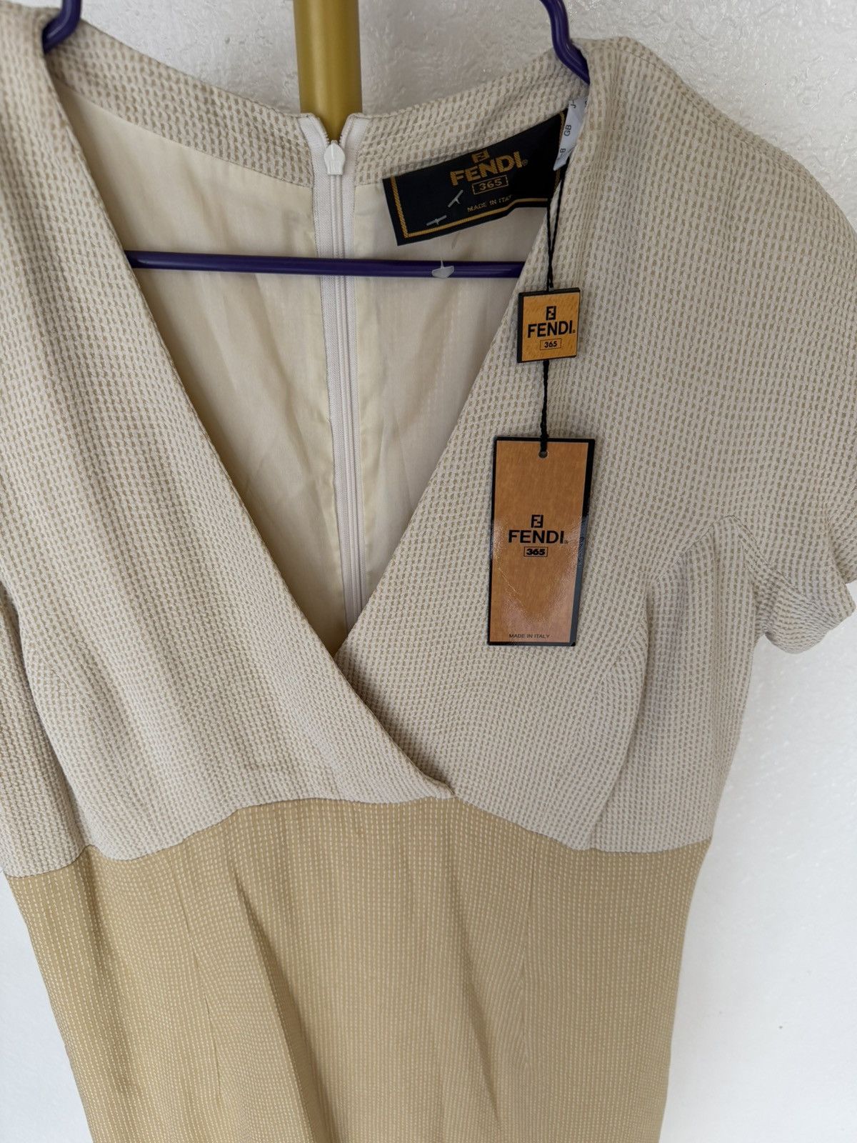 Fendi Fendi beige dress Size XL / US 12-14 / IT 48-50 - 3 Thumbnail