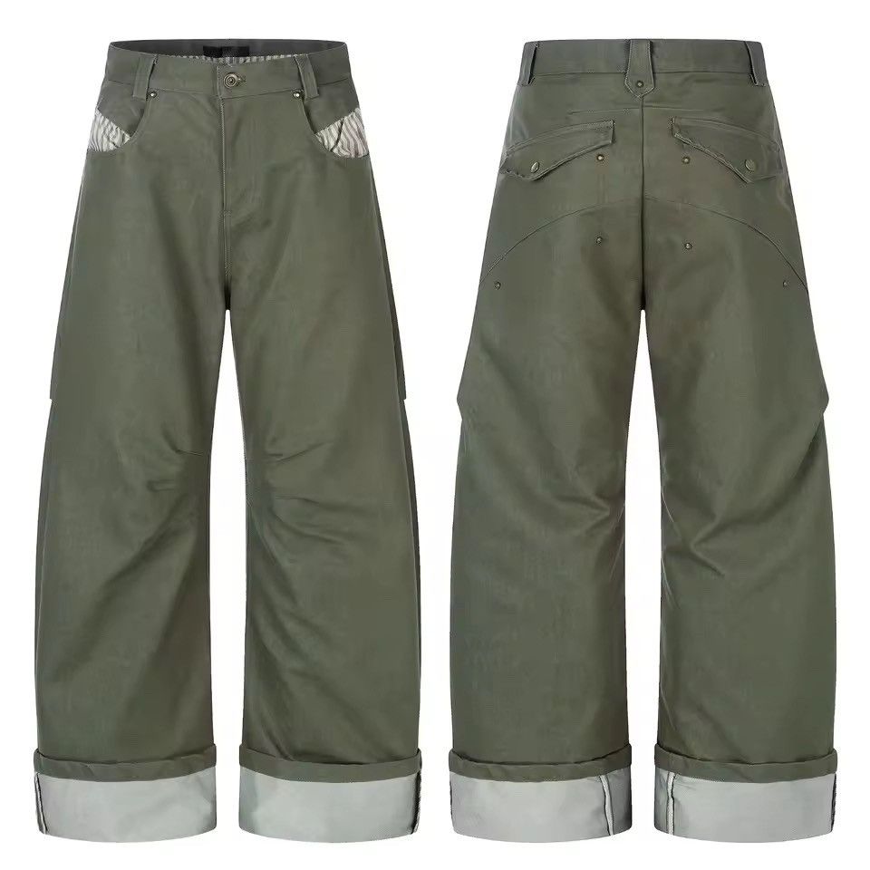 Other Workwear Khaki Casual Loose Streetwear Pants Size US 33 - 1 Thumbnail