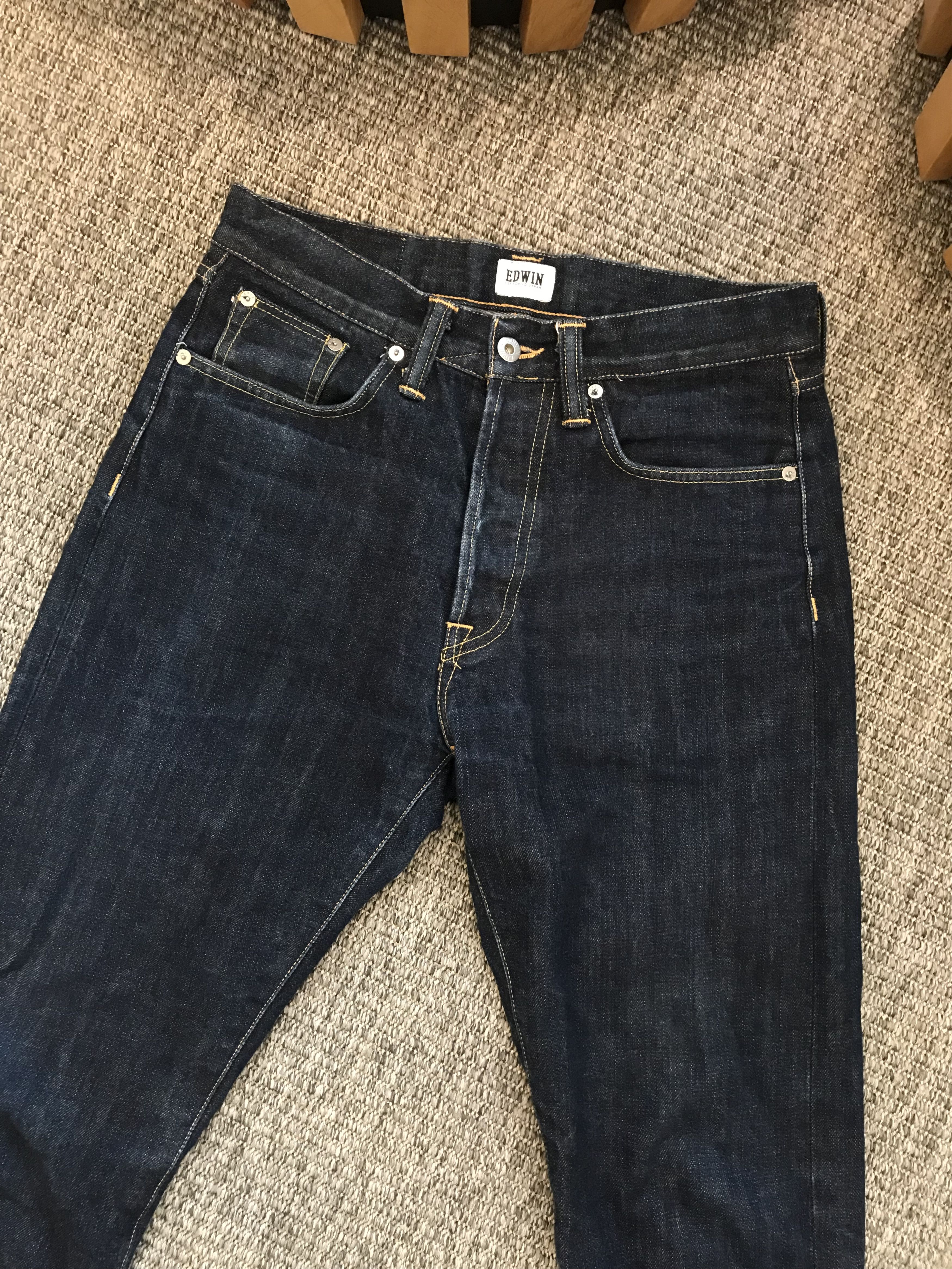Edwin Edwin Selvedge Denim Tapered “Tokyo Japan” Size US 32 / EU 48 - 3 Thumbnail