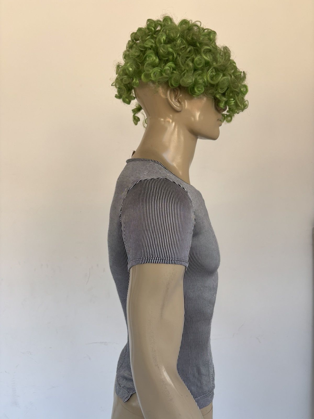 Malcolm McLaren × Seditionaries × Vivienne Westwood 1990s COUTURE Ribbed T-Shirt Size US M / EU 48-50 / 2 - 7 Thumbnail