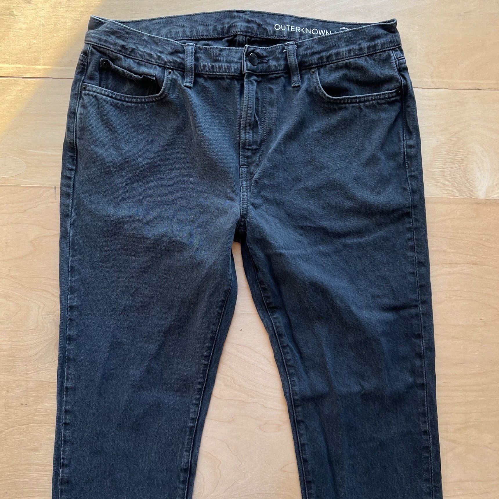 Outerknown Outerknown Jeans 36x31.5 Black Casual Streetwear SEA Drifter Tapered Fit Men’s Jeans Regular 36 Denim Brown Cotton Logo Vintage: No Size US 36 / EU 52 - 3 Thumbnail