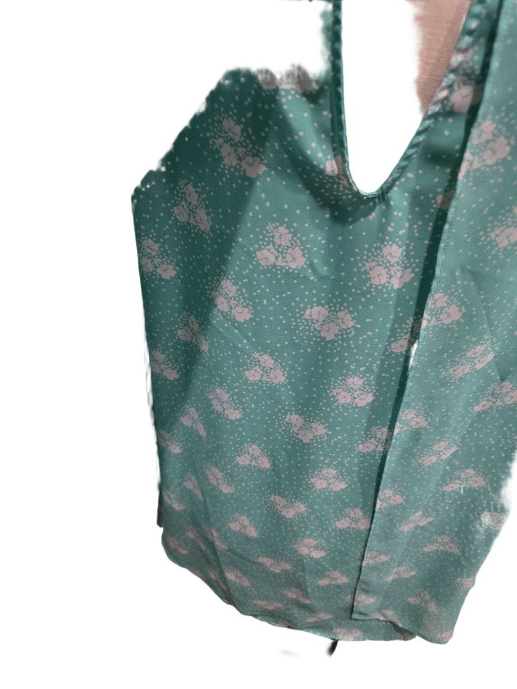 Torrid Women's Torrid Teal Floral Layered Sleeveless Blouse Size 2X Size XS / US 0-2 / IT 36-38 - 2 Thumbnail