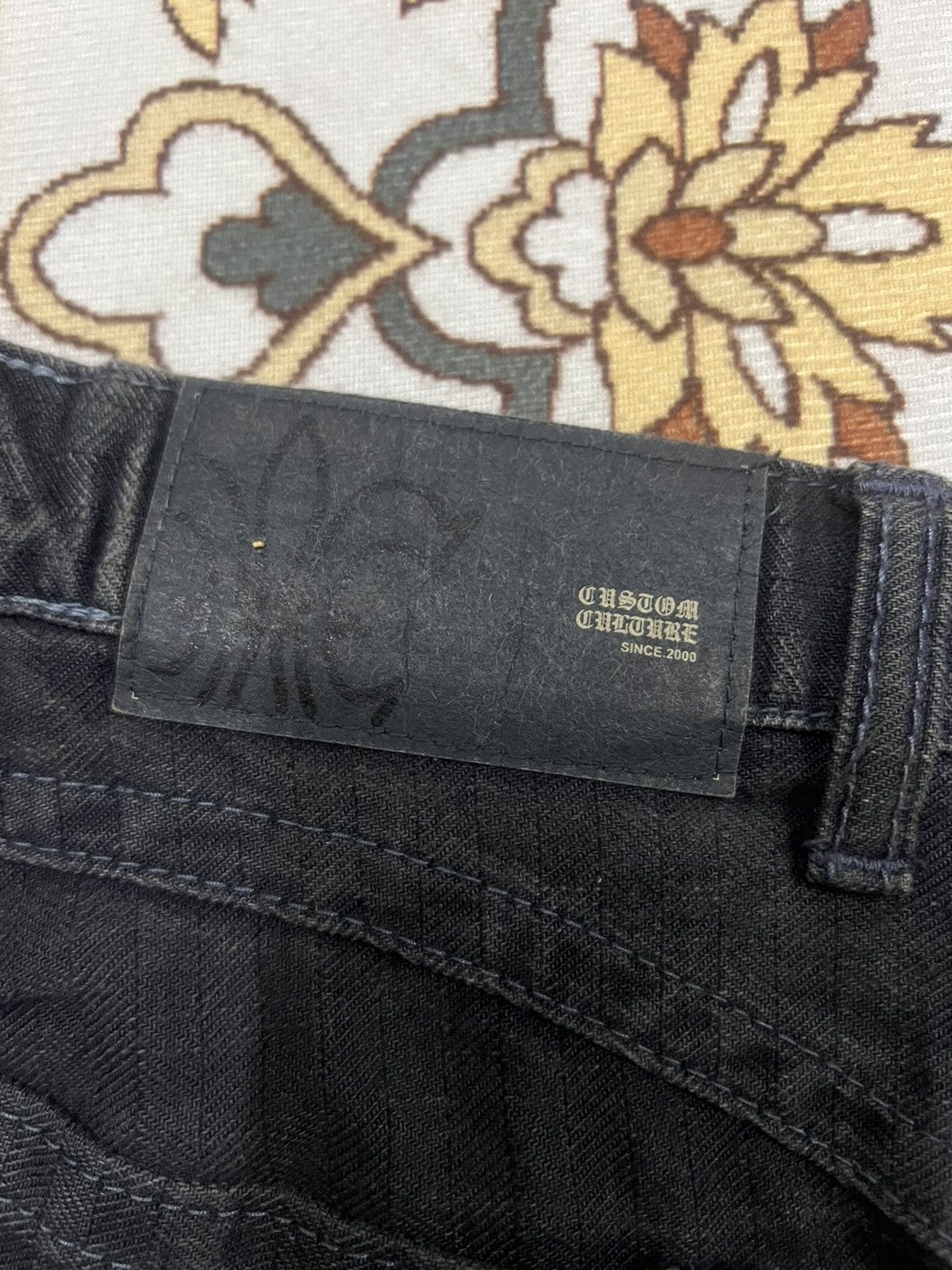 Japanese Brand × Vintage FLARED🔥CUSTOME CULTURE TWIST DENIM PANT Size US 31 - 7 Thumbnail