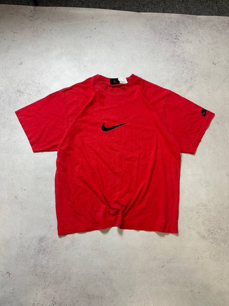 Nike × Vintage Vintage Nike Premier Big Swoosh Boxy T-shirt Y2K XL Size US XL / EU 56 / 4 - 2 Thumbnail