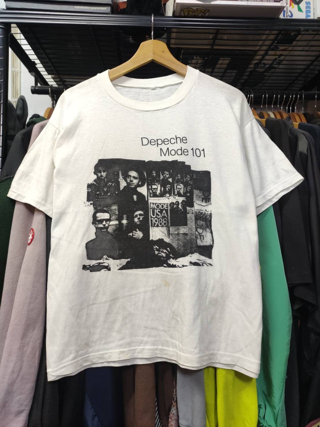 Band Tees Vtg 80's Depeche Mode " 101 " Live Album Promo T-Shirt Size US L / EU 52-54 / 3 - 2 Thumbnail