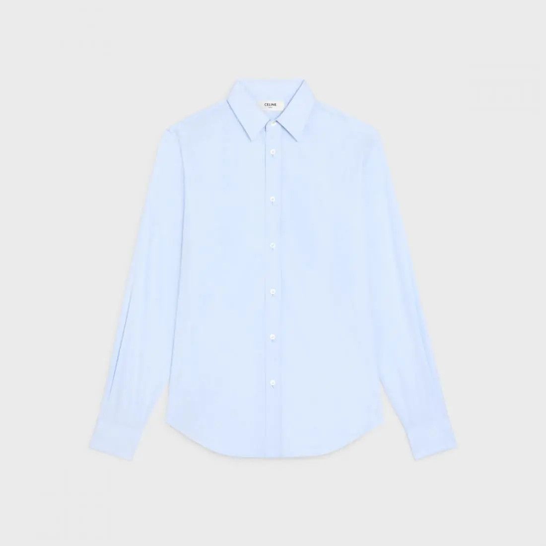 Celine o1w1db10525 2C8630 Loose Shirt in Blue Size US M / EU 48-50 / 2 - 1 Thumbnail