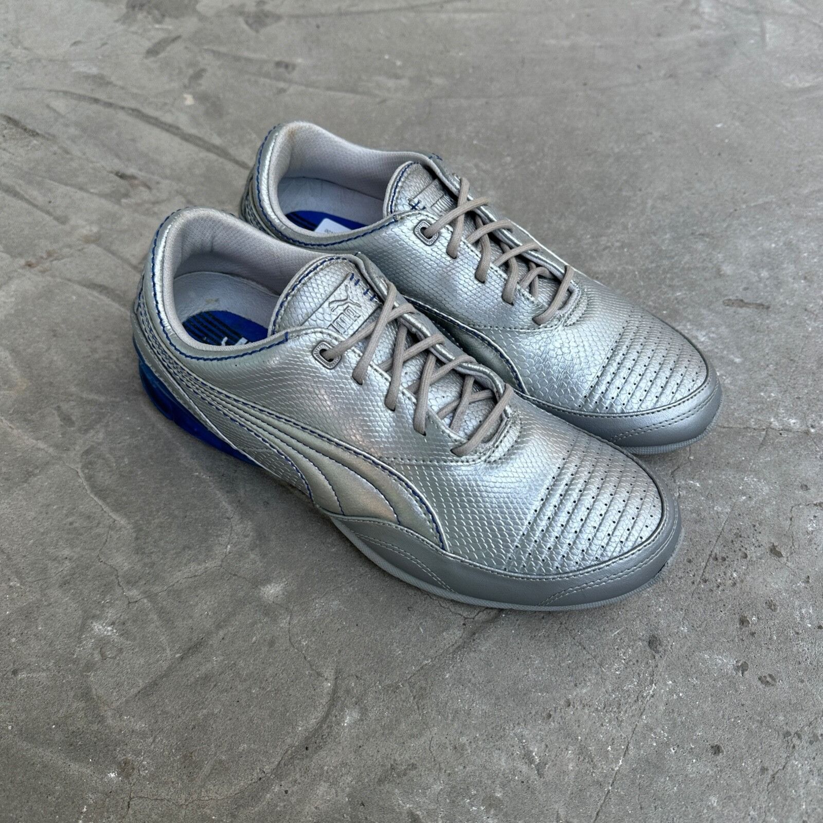 Puma Puma Cell Meio Vintage Rare Silver Sneakers 9008AC Size US 7.5 / EU 40-41 - 2 Thumbnail