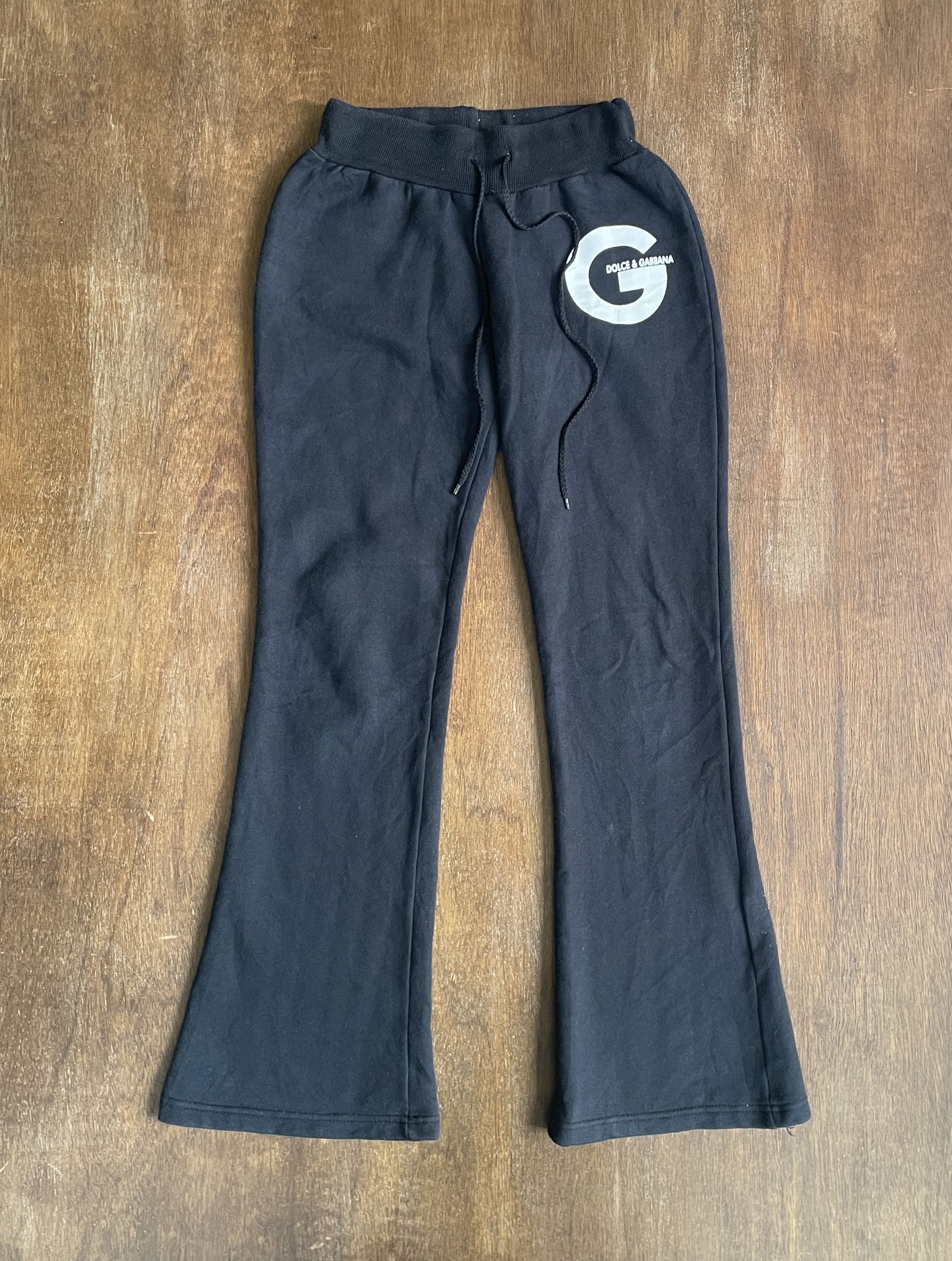 Dolce & Gabbana DOLCE & GABBANA Big G Vintage Bootleg Sweatpants Jogger Size US 29 - 1 Thumbnail