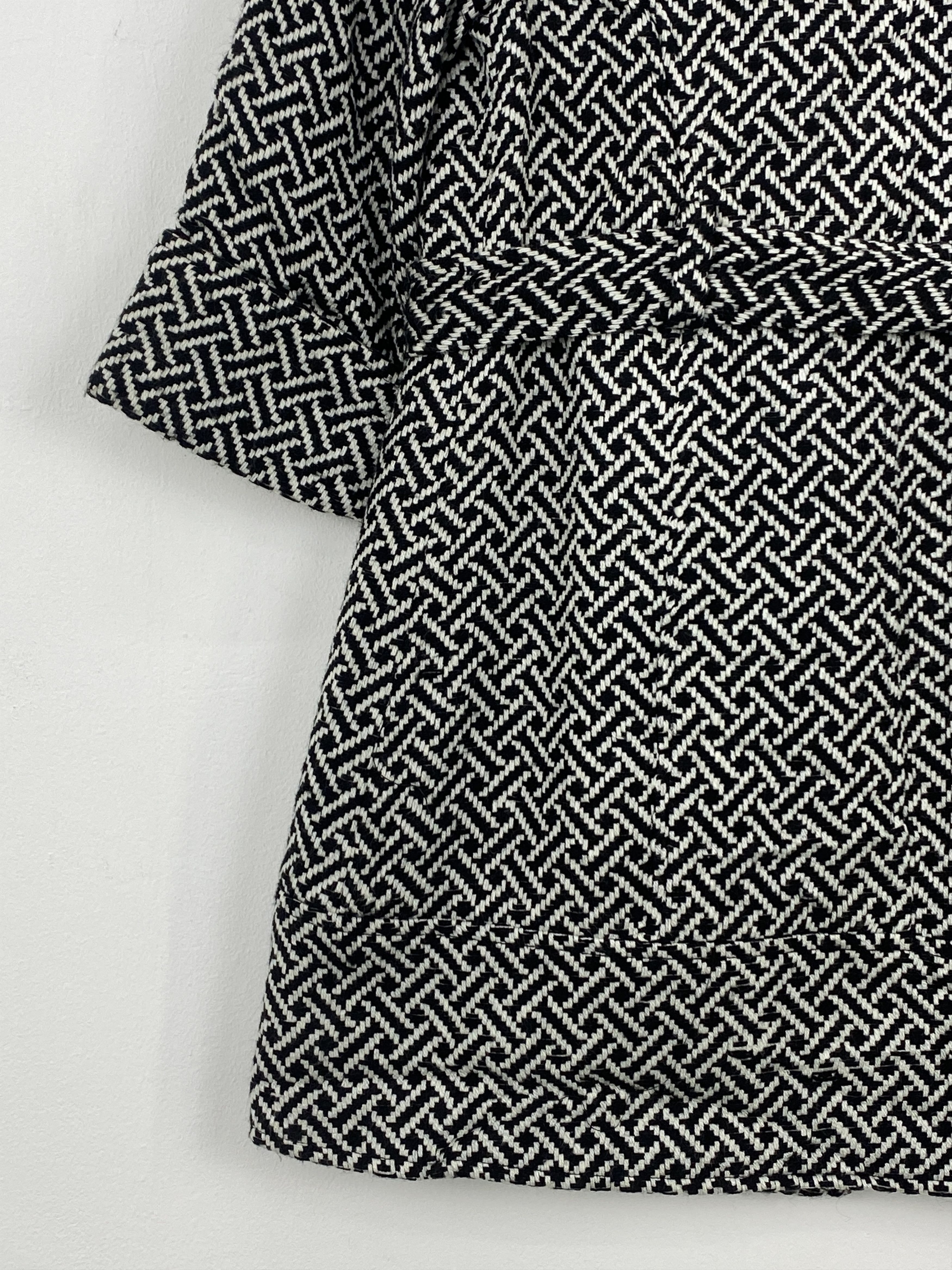If Six Was Nine Vintage Mac & Jac Pattern Double Breasted Tweed Coat JA0050 Size L / US 10 / IT 46 - 15 Thumbnail
