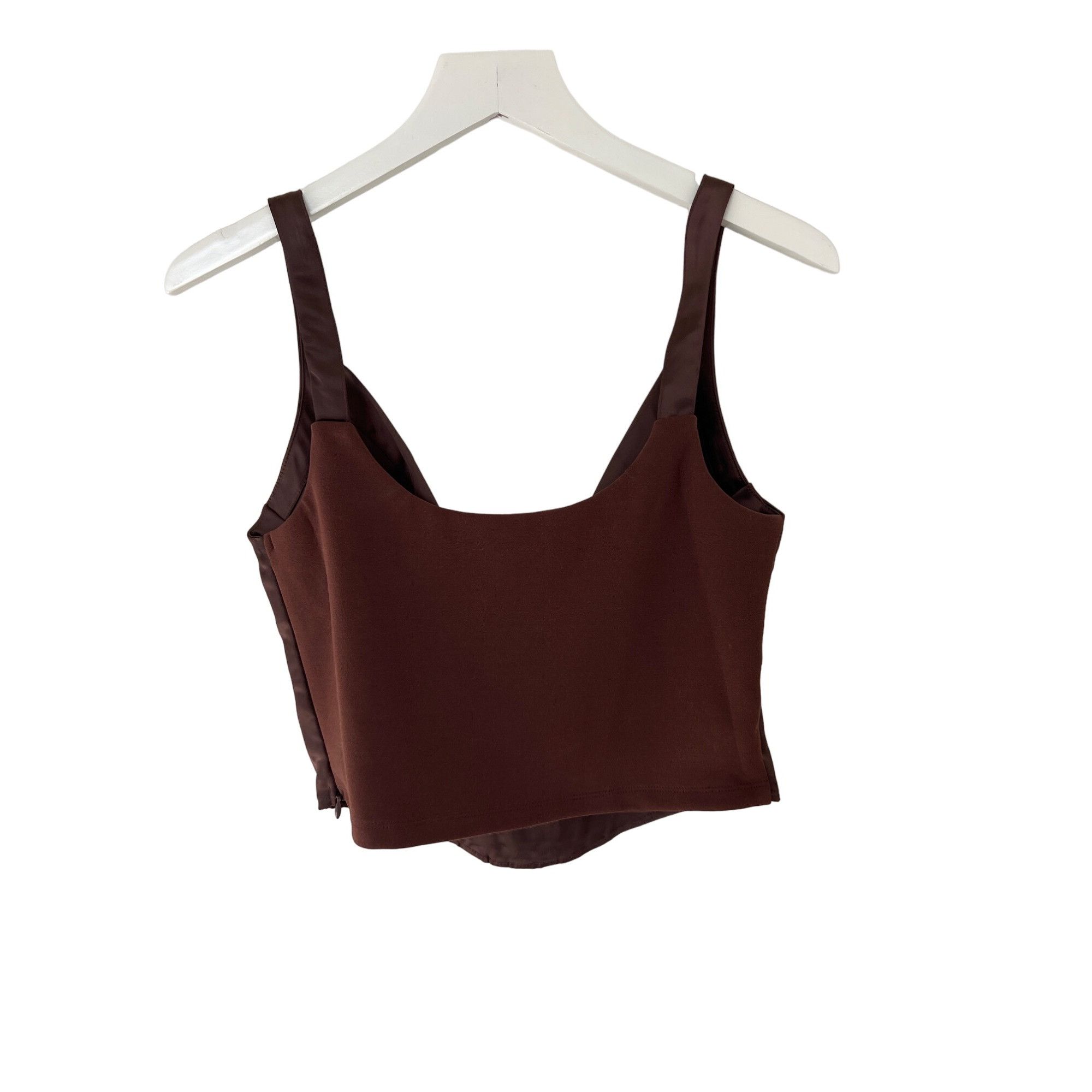 Anthropologie Porridge Brown Satin Corset Top Size S / US 4 / IT 40 - 7 Thumbnail