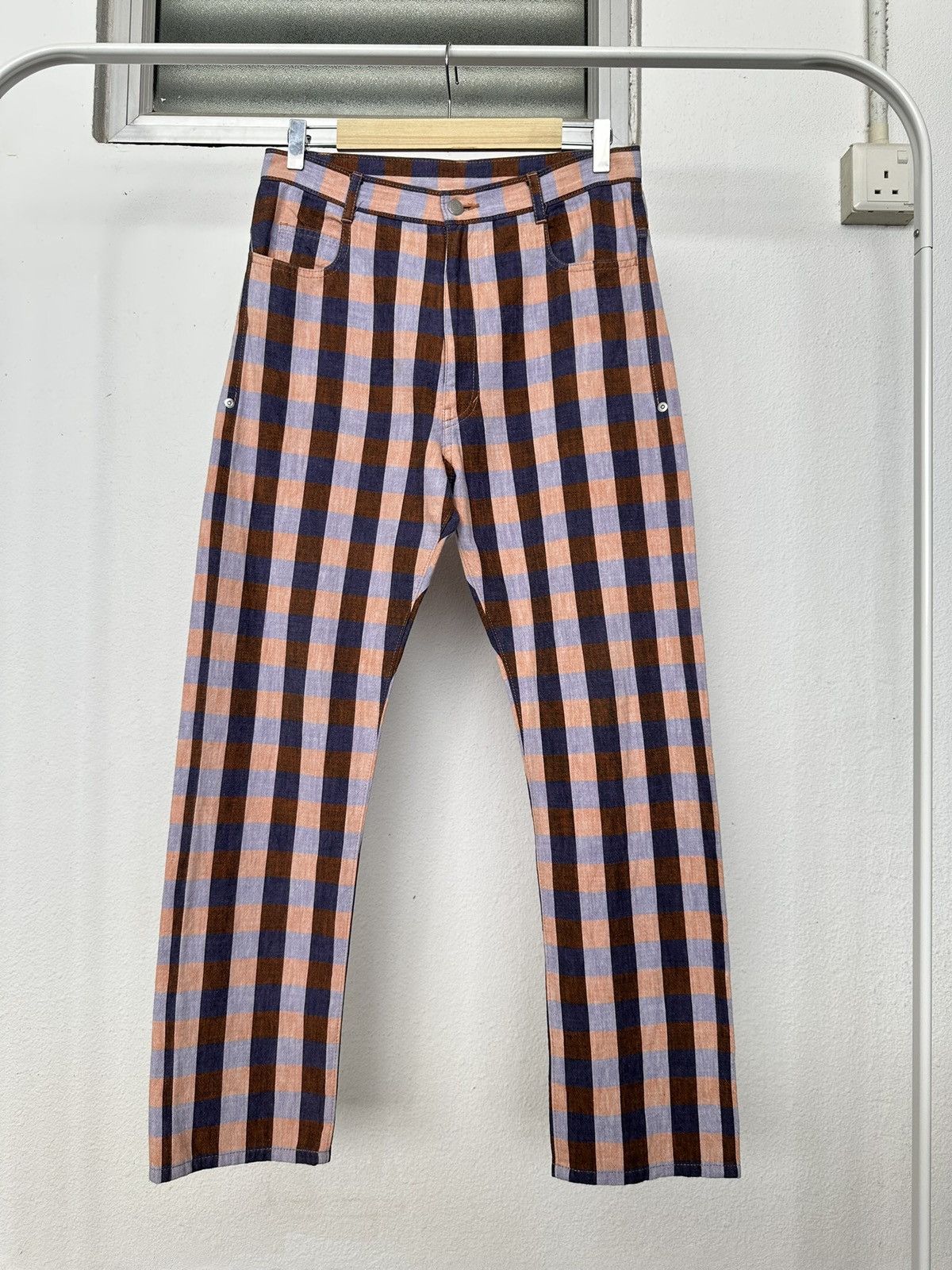mercibeaucoup S/S2009 Mercibeaucoup plaid denim pants Size US 30 / EU 46 - 7 Thumbnail