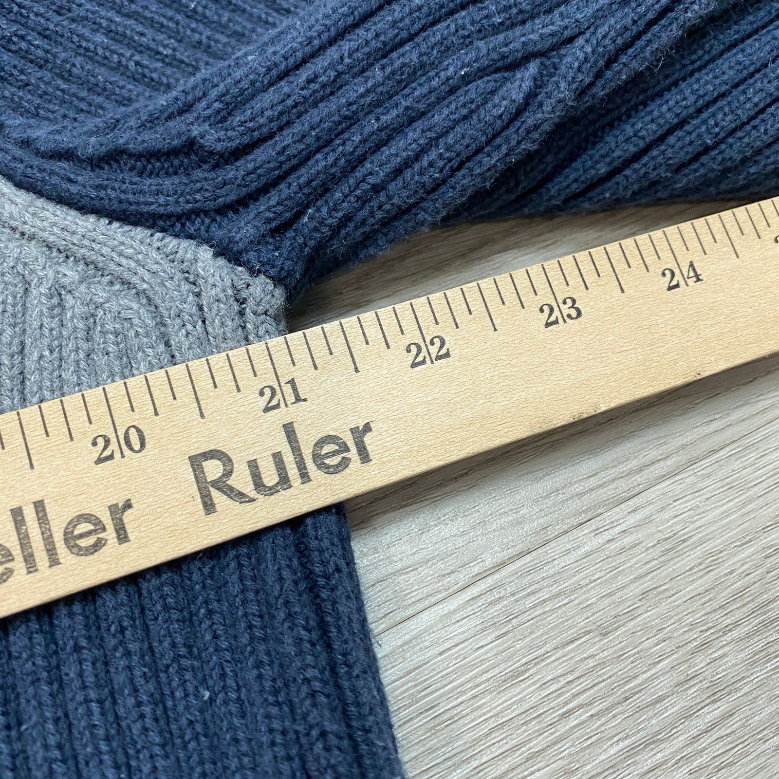 Polo Ralph Lauren × Vintage Vintage Polo Jeans Co Ralph Lauren 1/4 Zip Rib Sweater 2XL Size US XXL / EU 58 / 5 - 7 Thumbnail