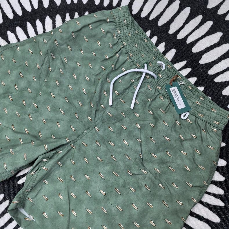Loro Piana LORO PIANA sizeS Blue and white boat pattern beach shorts Size US 32 / EU 48 - 2 Thumbnail