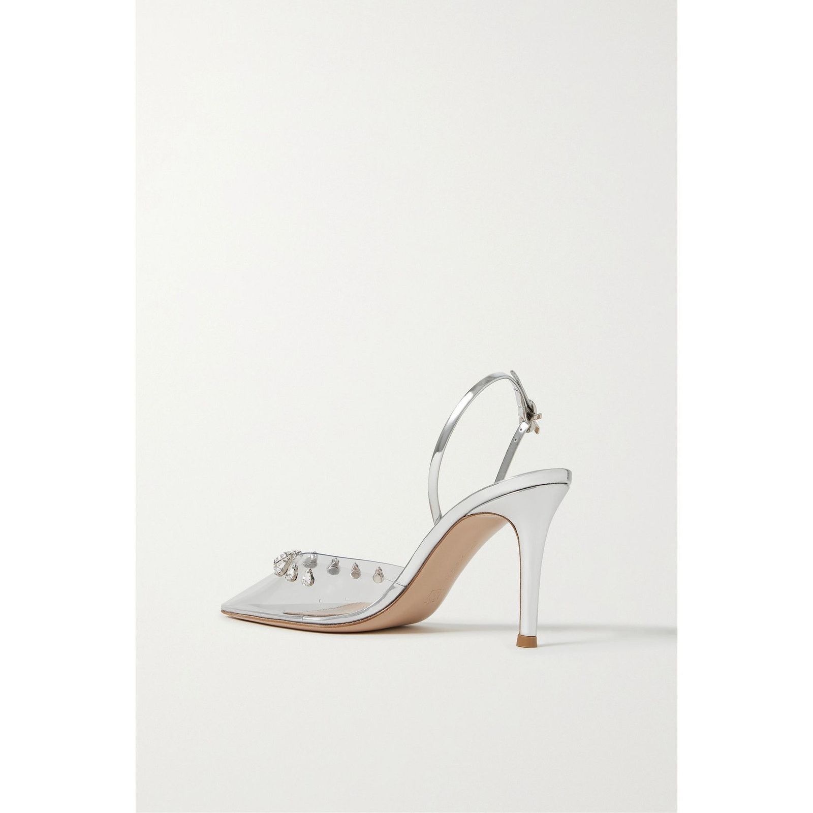 Gianvito Rossi Gianvito Rossi 85 Crystal-Embellished Slingback Pumps 37 EU Size US 7 / IT 37 - 2 Thumbnail