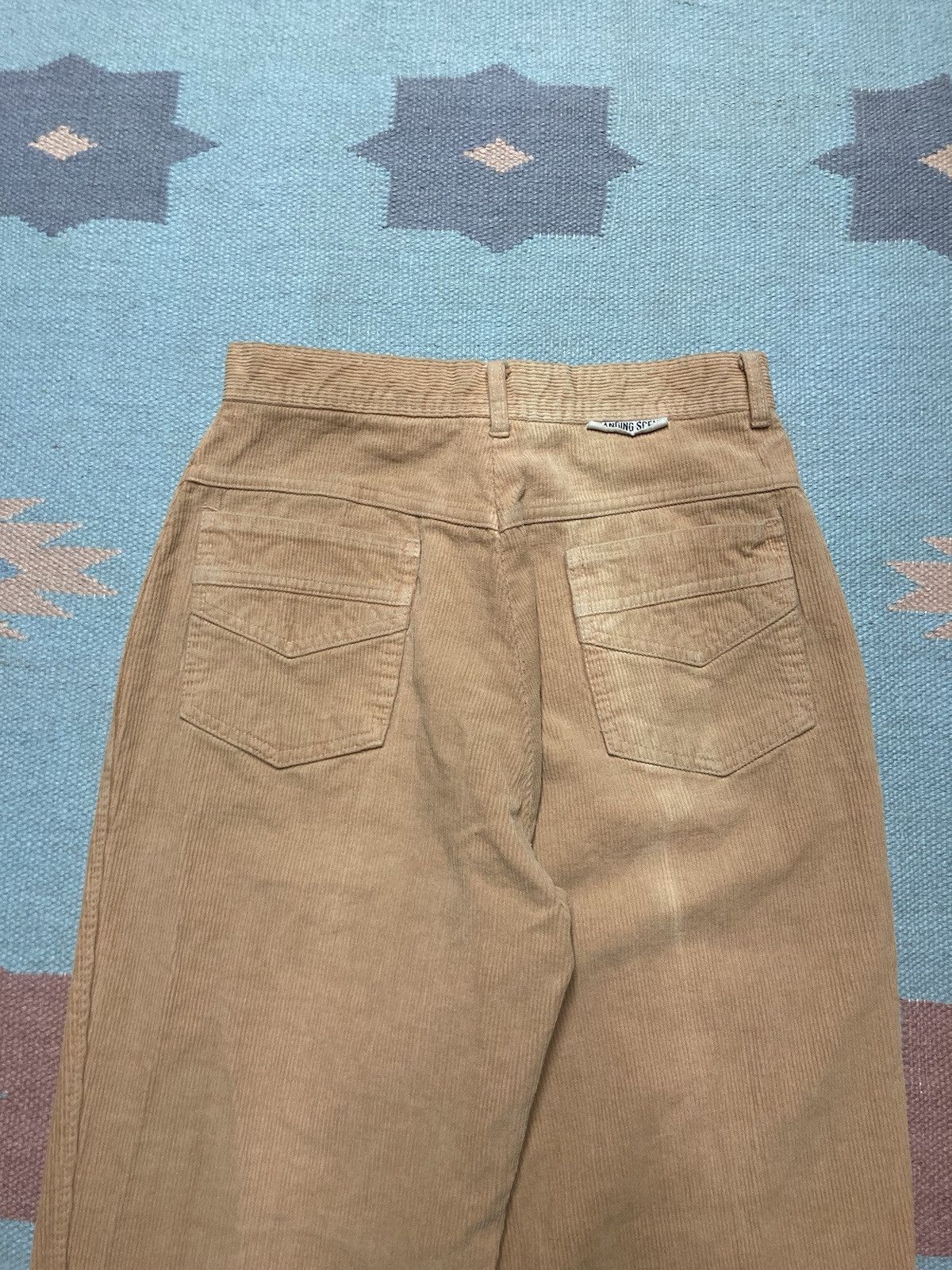 Vintage 70s bell bottom flare pants corduroy changing scene 26x31 Size 26" / US 2 / IT 38 - 3 Thumbnail