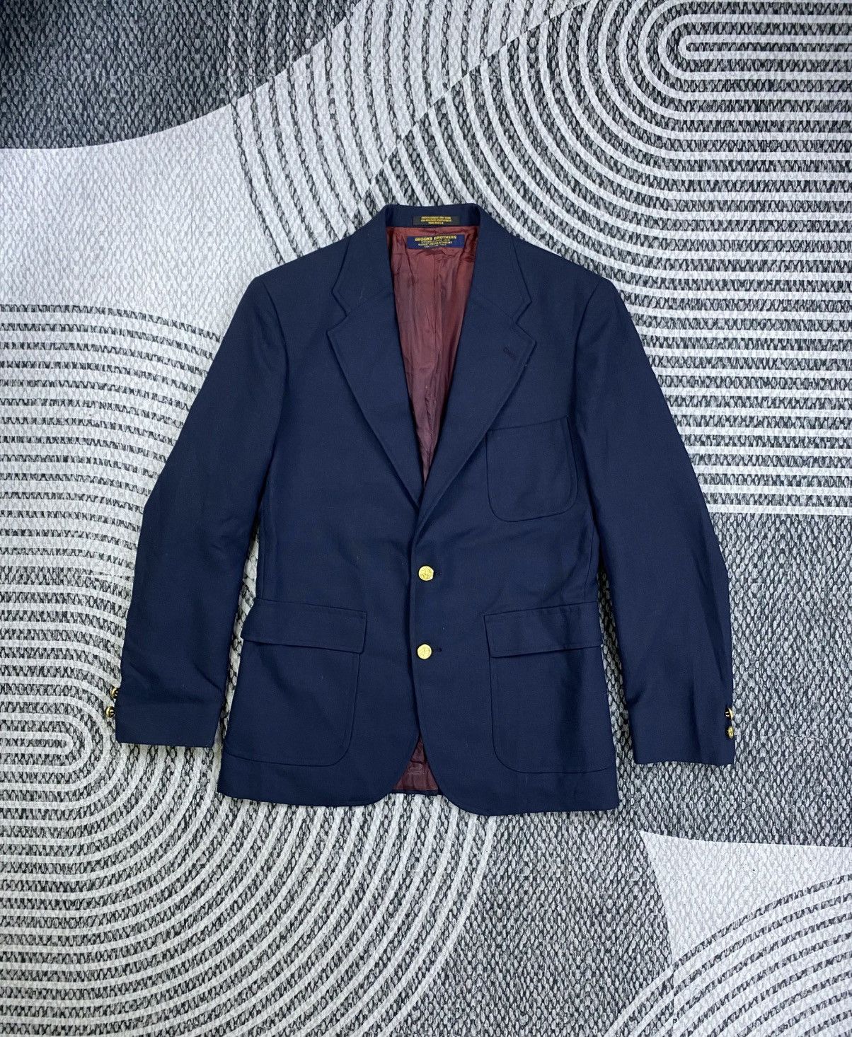 Brooks Brothers Vtg Brook Brothers Navy Color Double Button Blazer Jacket Size US M / EU 48-50 / 2 - 1 Thumbnail