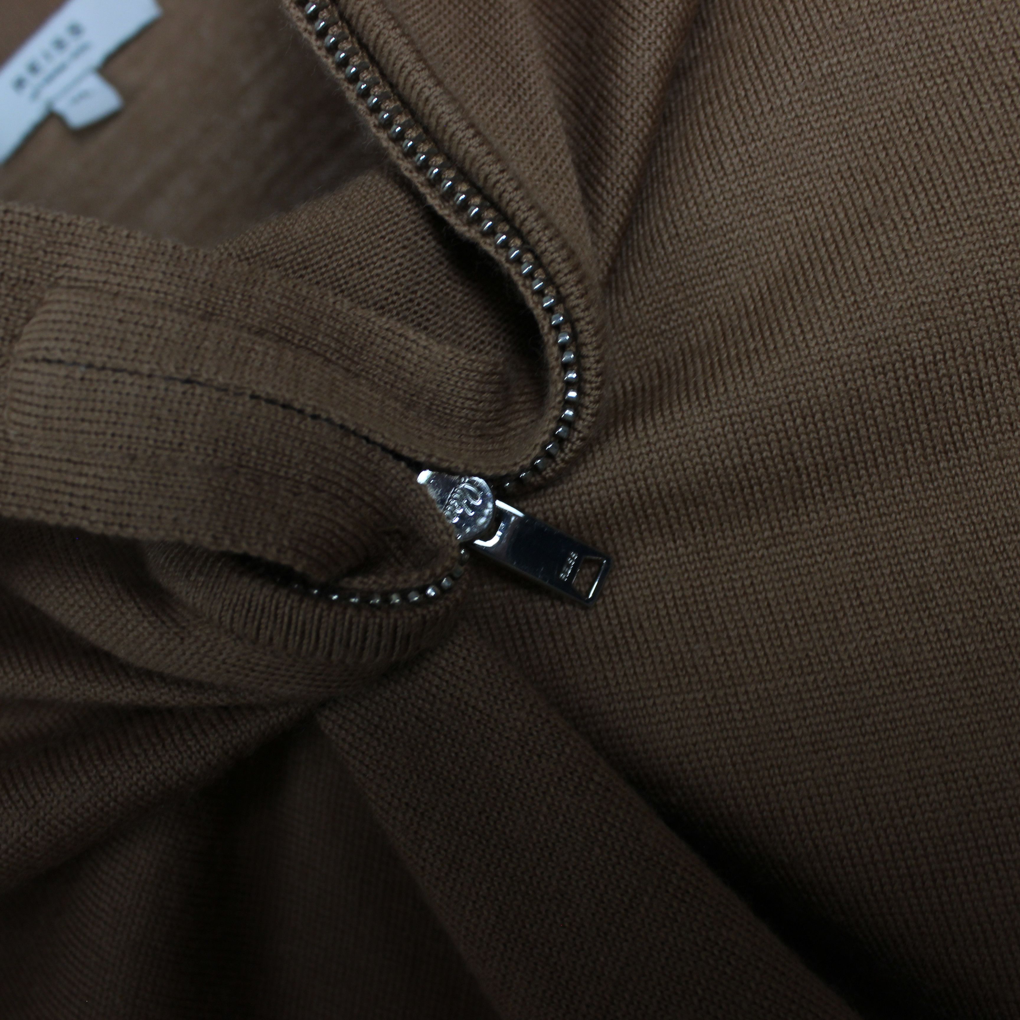 Reiss Reiss merino wool polo shirt men brown white L XL Size US XL / EU 56 / 4 - 9 Thumbnail