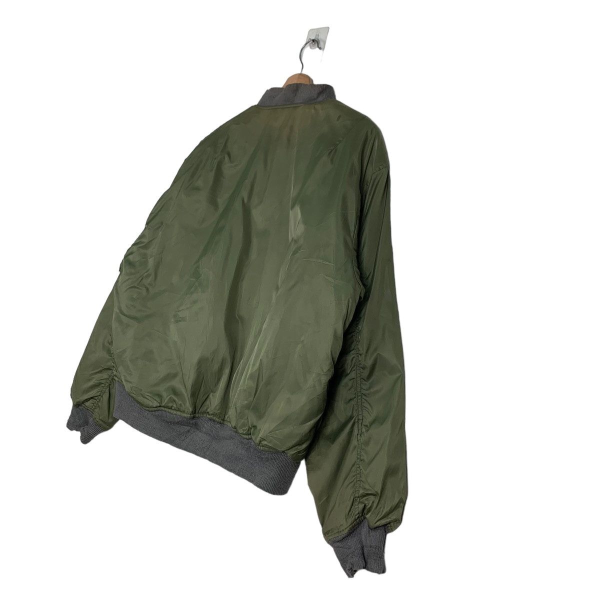 Reversible MA1 Flight Jacket Bomber Jacket #0150-C8