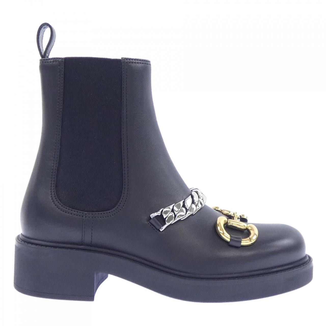 Gucci Gucci Gucci Chelsea Leather Boots Leather Shoes 670393 DUTY FREE for USA Size ONE SIZE - 1 Thumbnail
