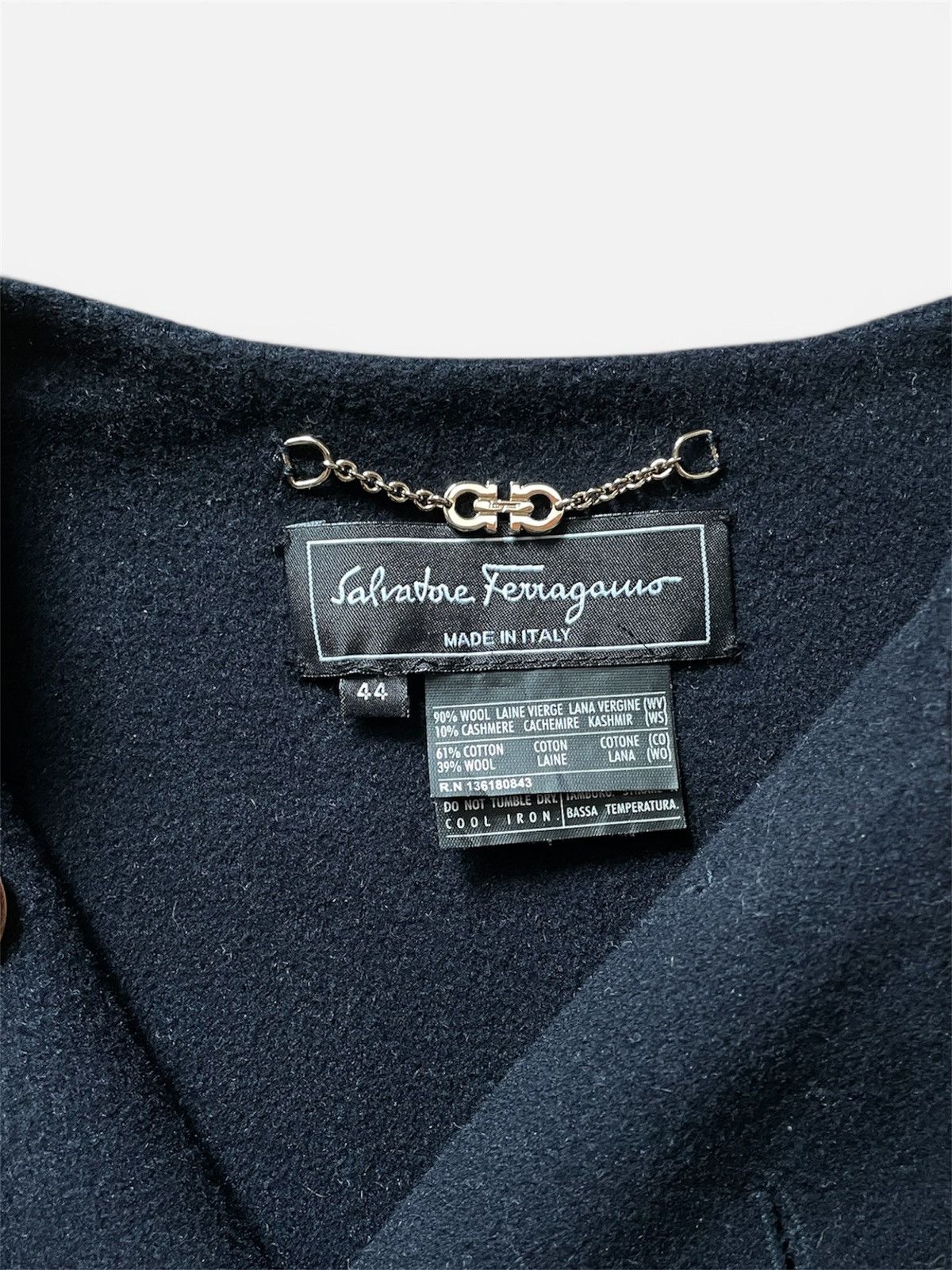 Salvatore Ferragamo ARCHIVE RARE VINTAGE SALVATORE FERRAGAMO WOOL COAT 2000s Size M / US 6-8 / IT 42-44 - 5 Thumbnail