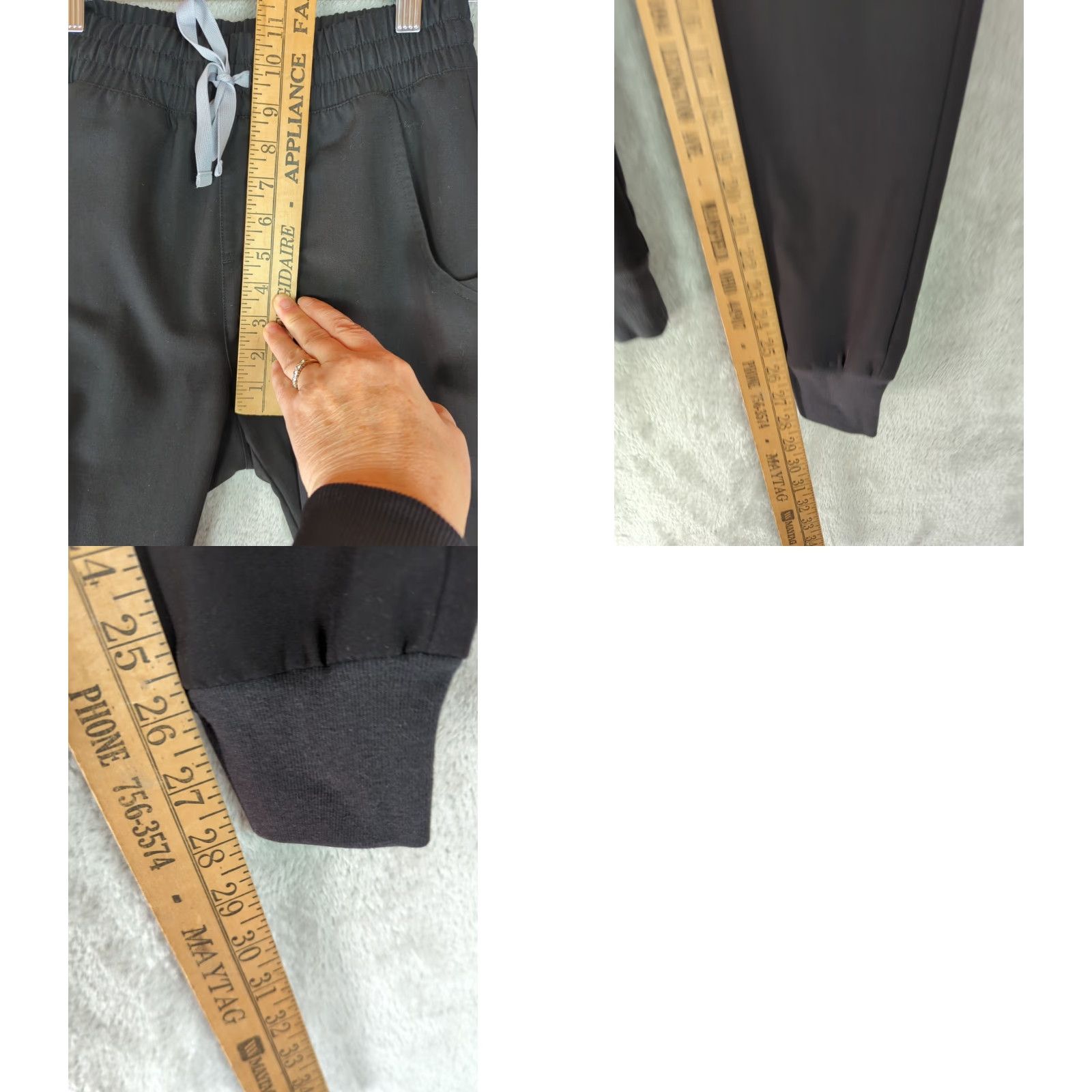 Vintage FIGS Zamora Jogger Scrub Pants Women XS Black Technical Collection Size 26" / US 2 / IT 38 - 9 Thumbnail