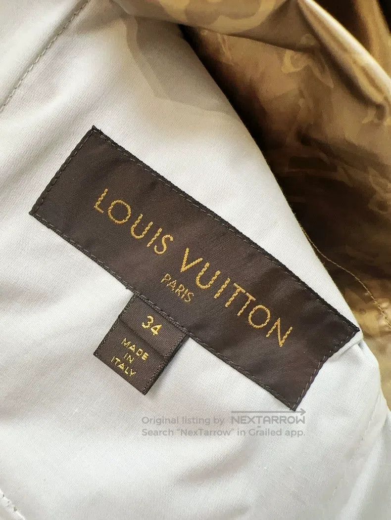 Louis Vuitton Louis Vuitton Light Gold Coated Full Logo Jacket Size XXS / US 00 / IT 34 - 8 Thumbnail