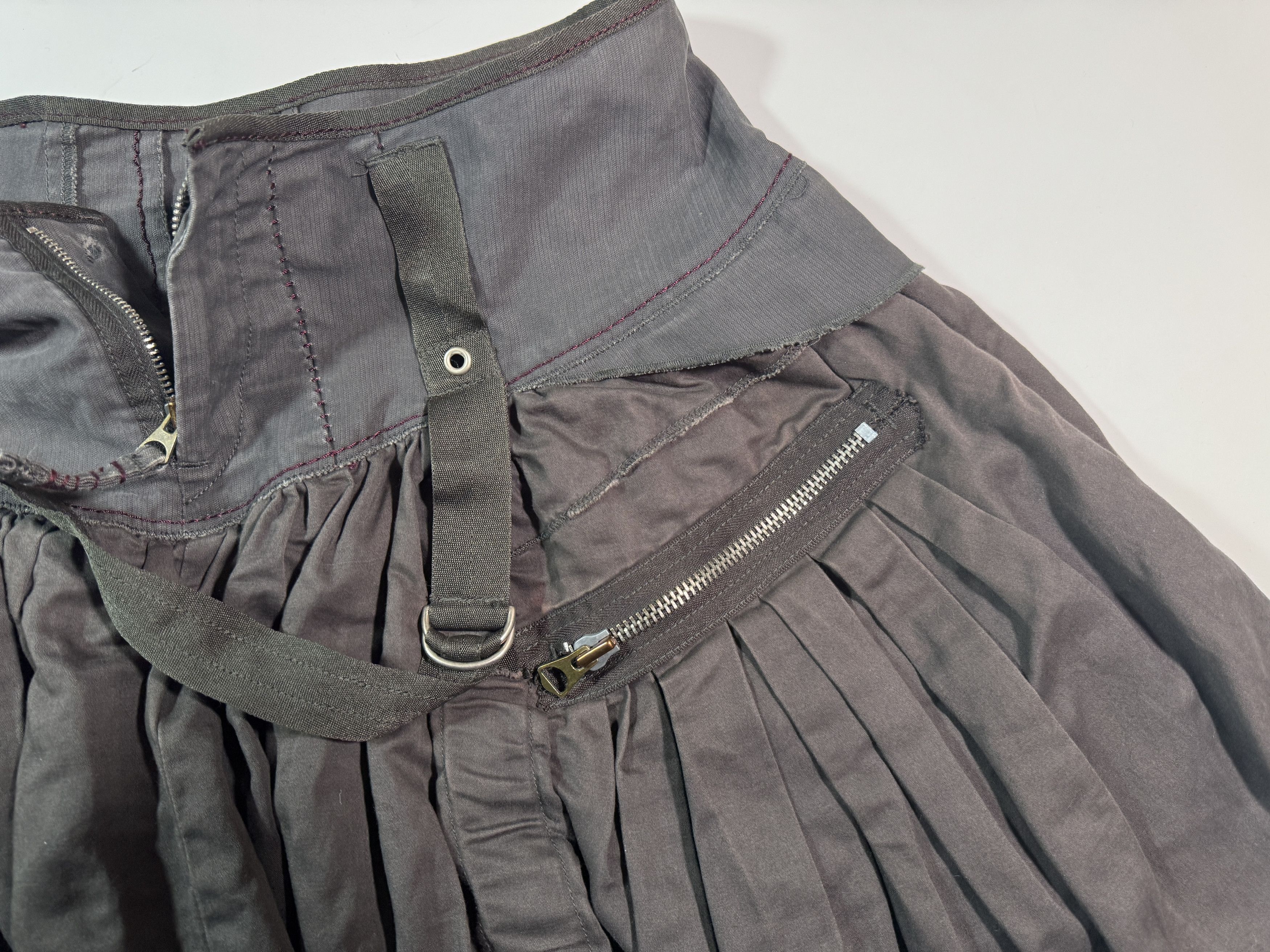 Marithe + Francois Girbaud Marithé François Girbaud Skirt Avant-Garde Archive Goth Y2k Size 30" / US 8 / IT 44 - 4 Thumbnail