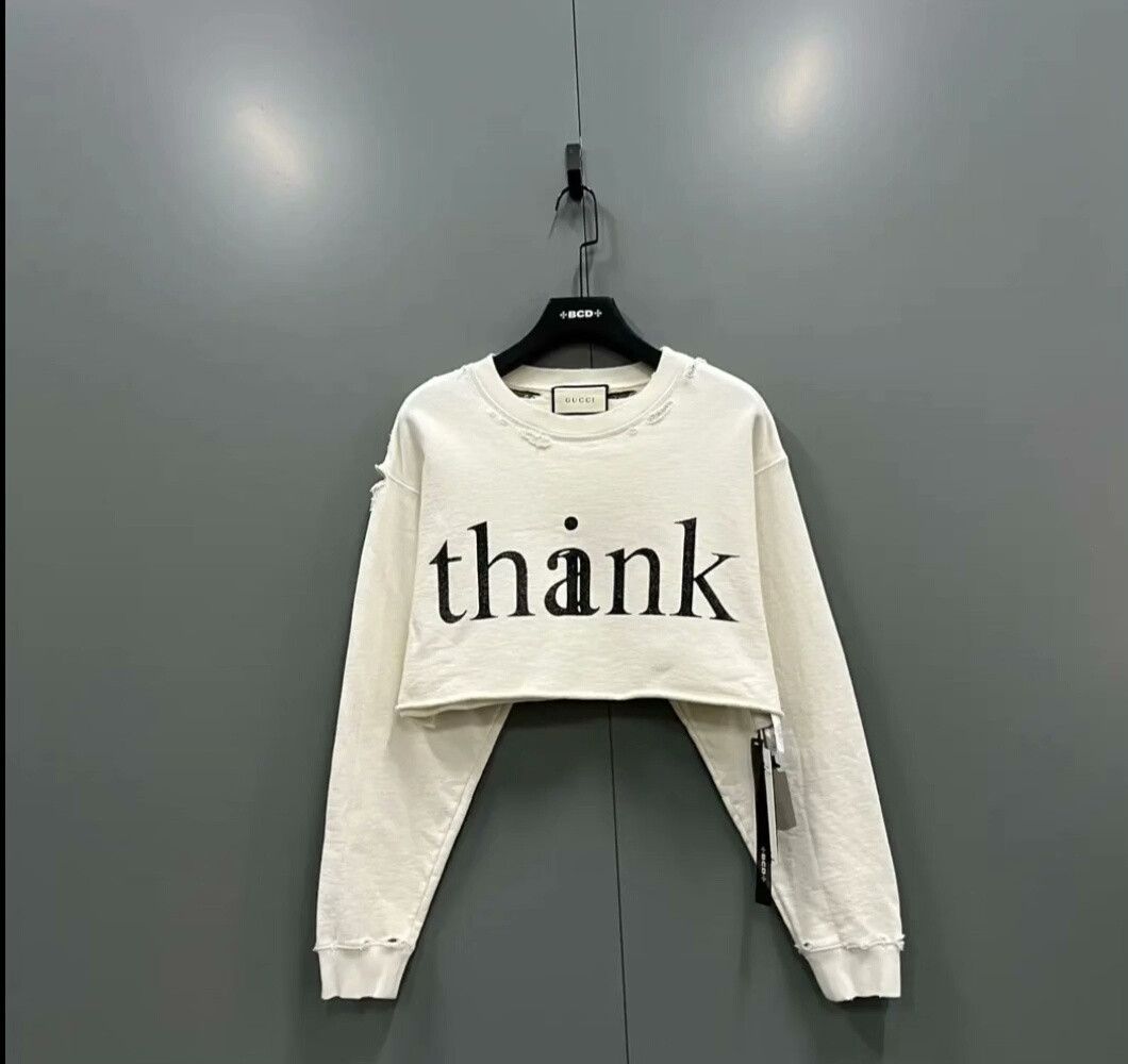 Gucci Gucci Letter Print Crewneck Sweatshirt Size S / US 4 / IT 40 - 1 Thumbnail