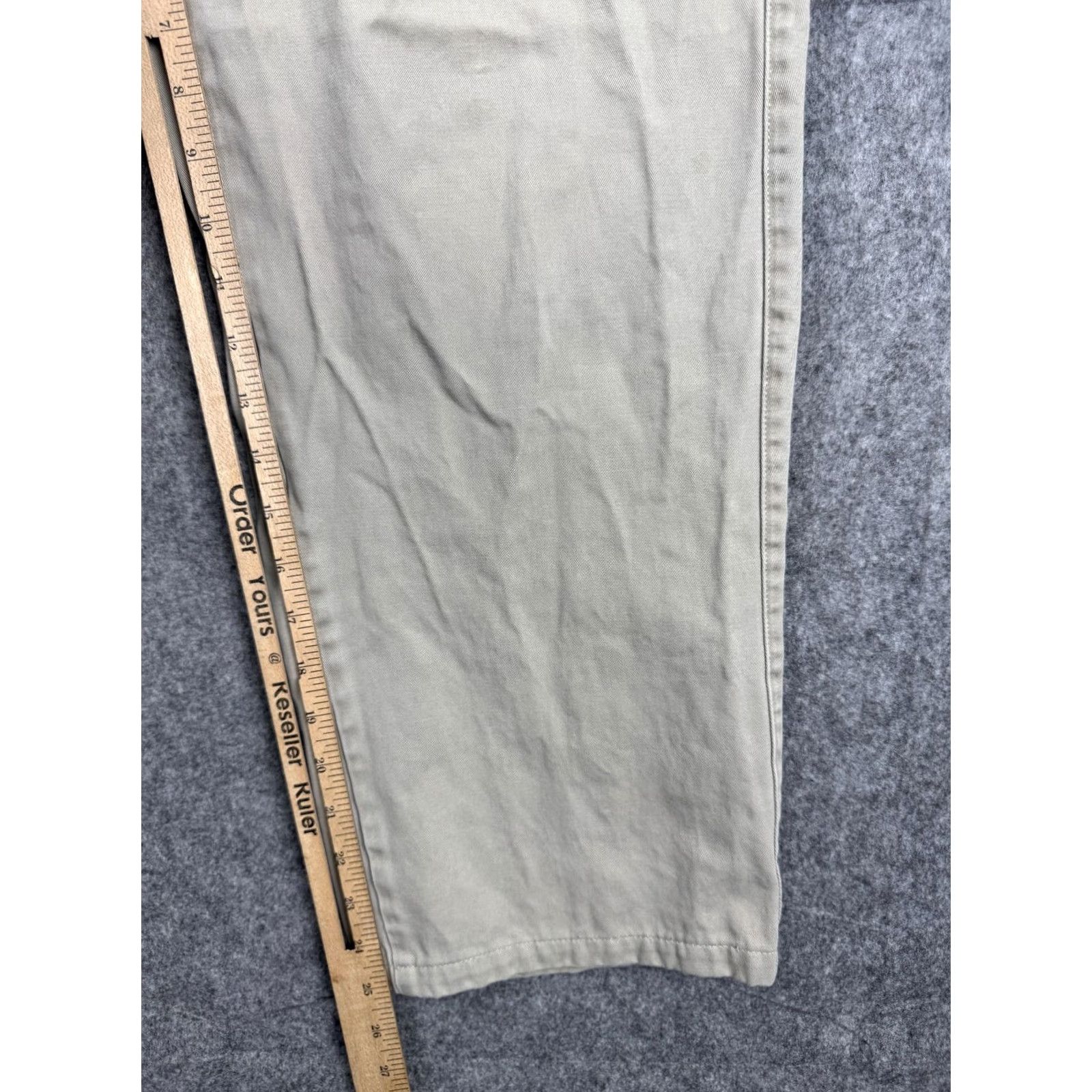 Anchor Blue VINTAGE Anchor Blue Pants Mens 32x32 Beige Baggy 90s Grunge Hip Hop Chino Wide-Leg Relaxed 25 Inseam Mens Size US 32 / EU 48 - 5 Thumbnail