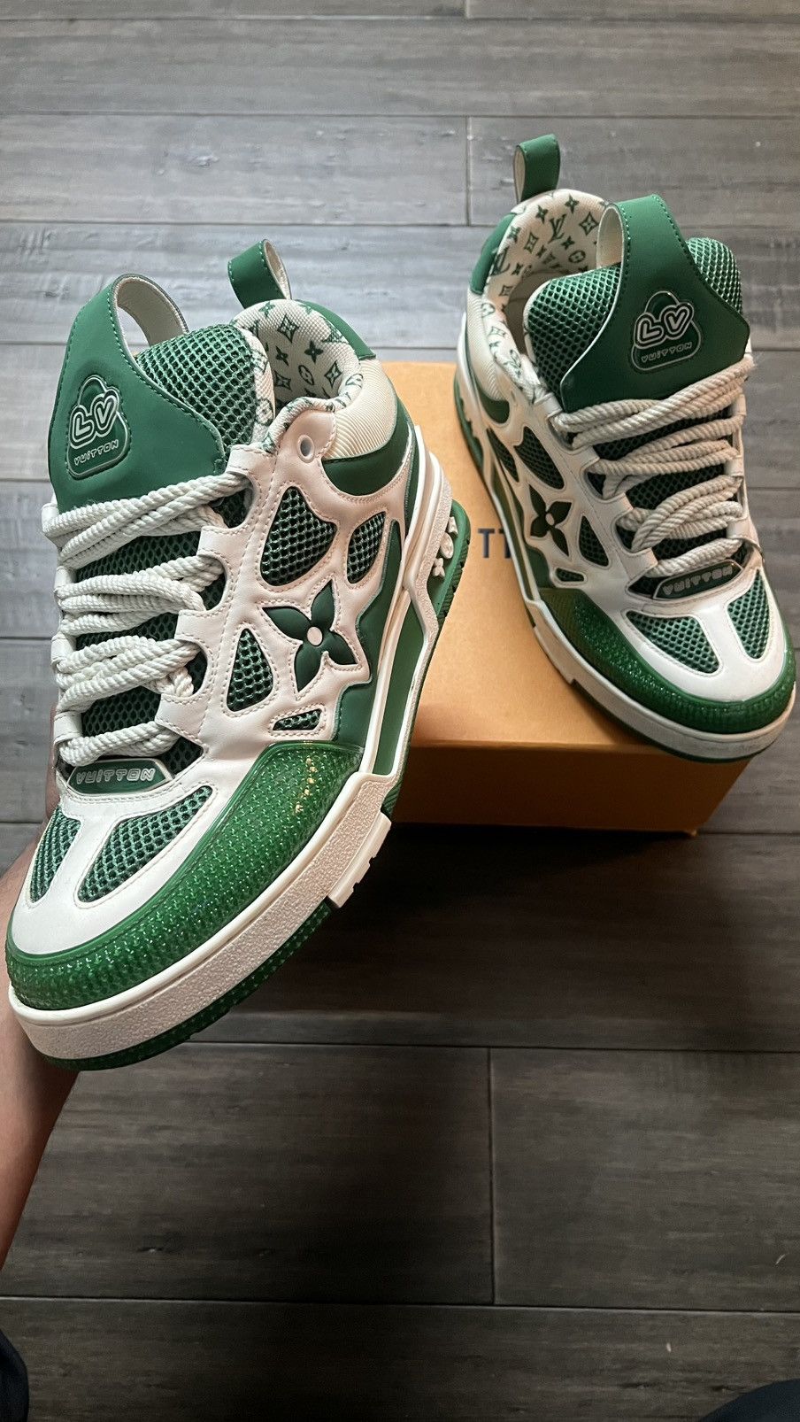 Louis Vuitton Louis Vuitton Green Skates Size US 10 / EU 43 - 7 Thumbnail