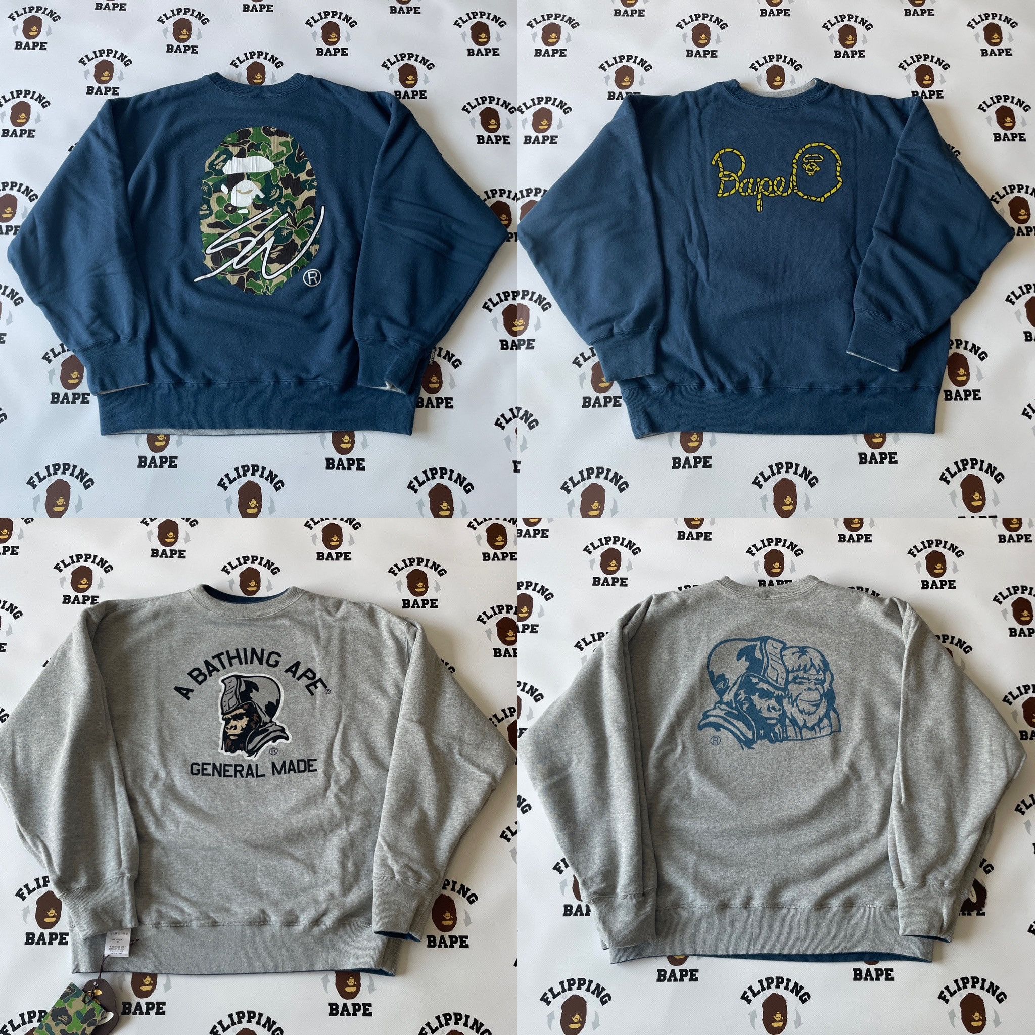 BAPE X SEAN WOTHERSPOON 4WAY CREWNECK